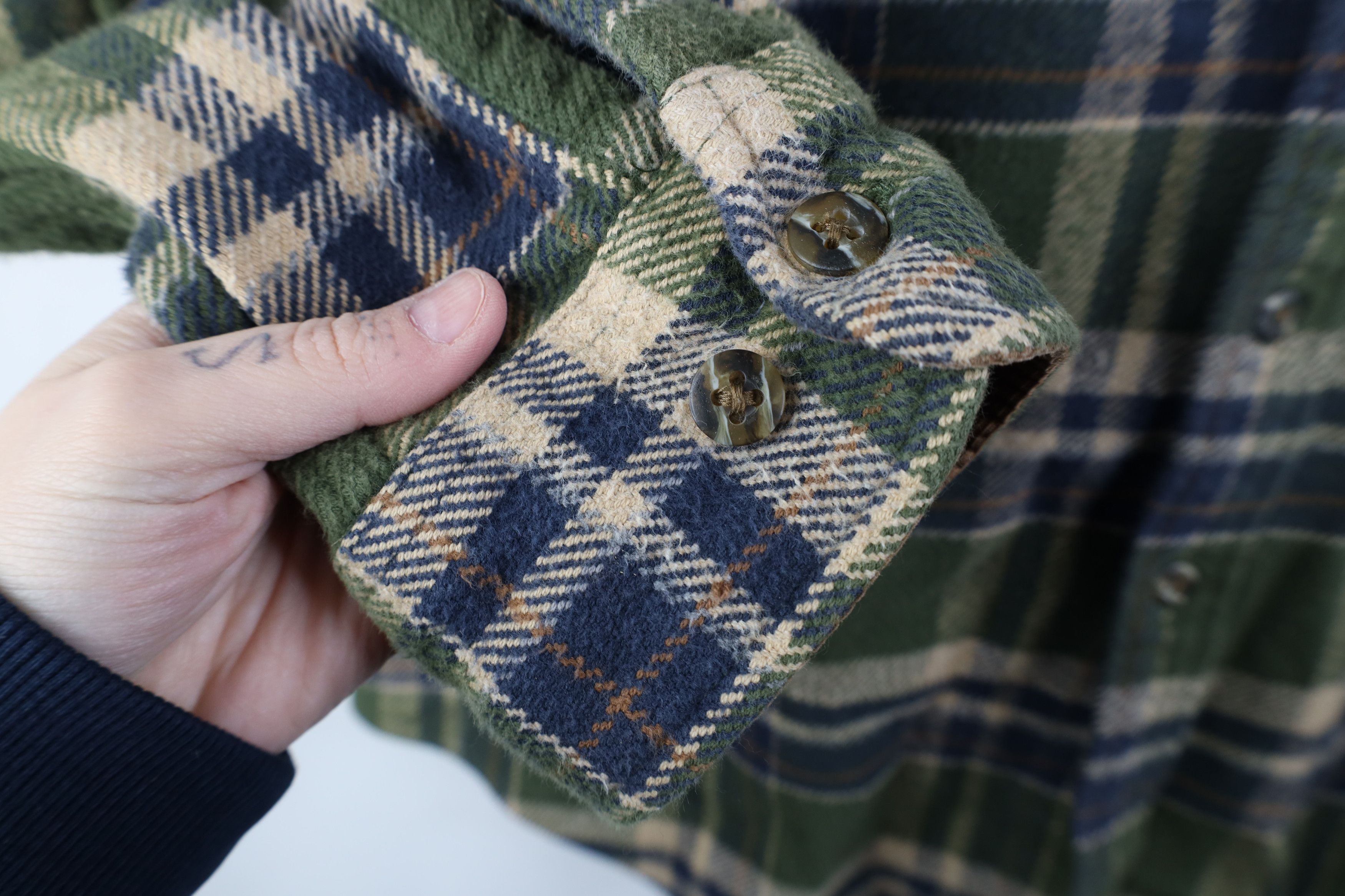 Vintage Vintage 90s Streetwear Flannel Collared Button Shirt Size US XL / EU 56 / 4 - 5 Thumbnail
