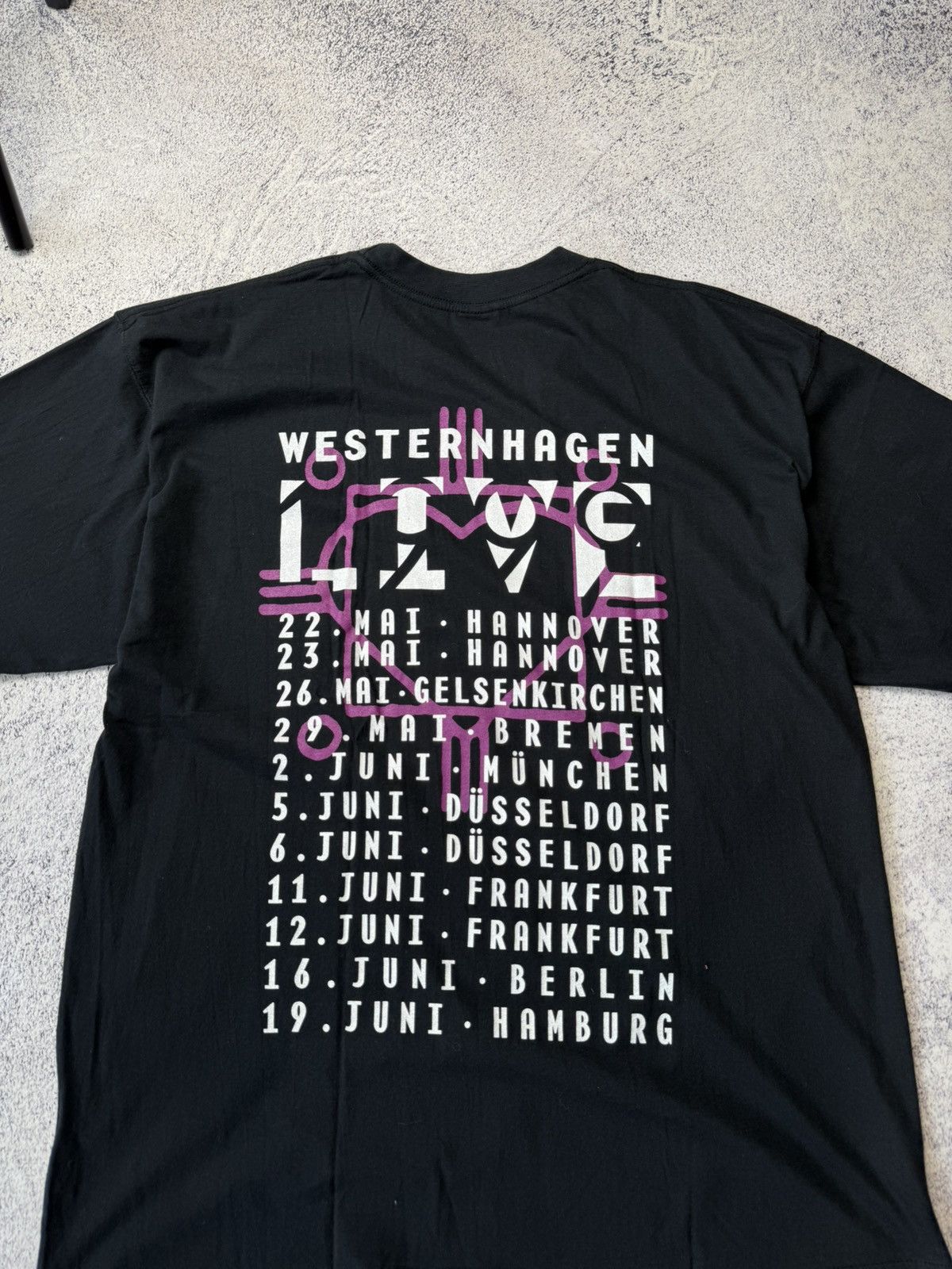 Band Tees Vintage Westernhagen Live Graphic T-Shirt Black Size XL Size US XL / EU 56 / 4 - 13 Thumbnail