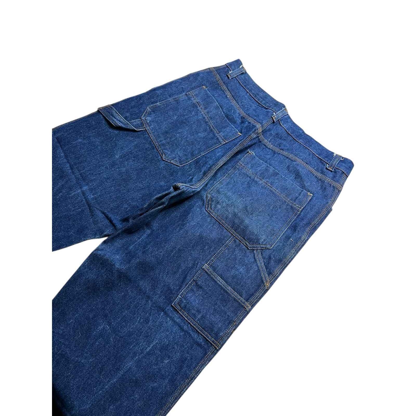 Vintage Vintage 80s Carpenter Workwear Denim Jeans Sz 38 Actua 36x28 Size US 38 / EU 54 - 10 Thumbnail