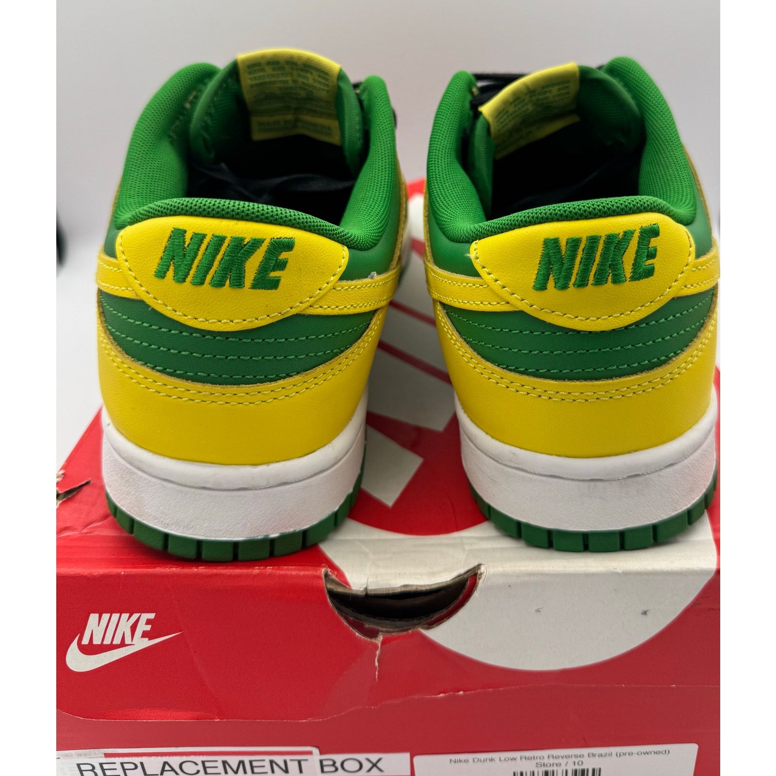 Nike Nike Dunk Low Men's Retro "Reverse Brazil" Sz 10 DV0833-300 Size US 10 / EU 43 - 6 Thumbnail