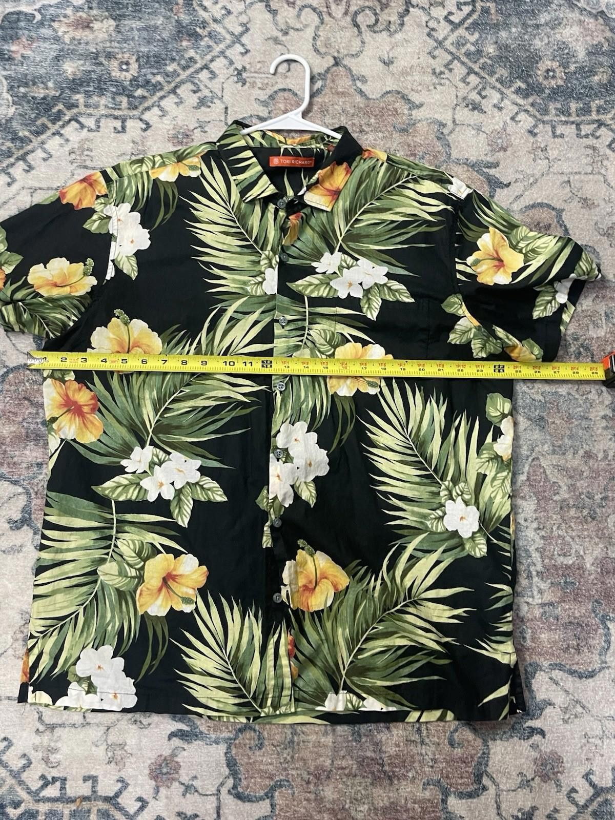 Tori Richard Tori Richard Hawaiian Polo Button Shirt Palm Men's XL Size US XL / EU 56 / 4 - 5 Thumbnail