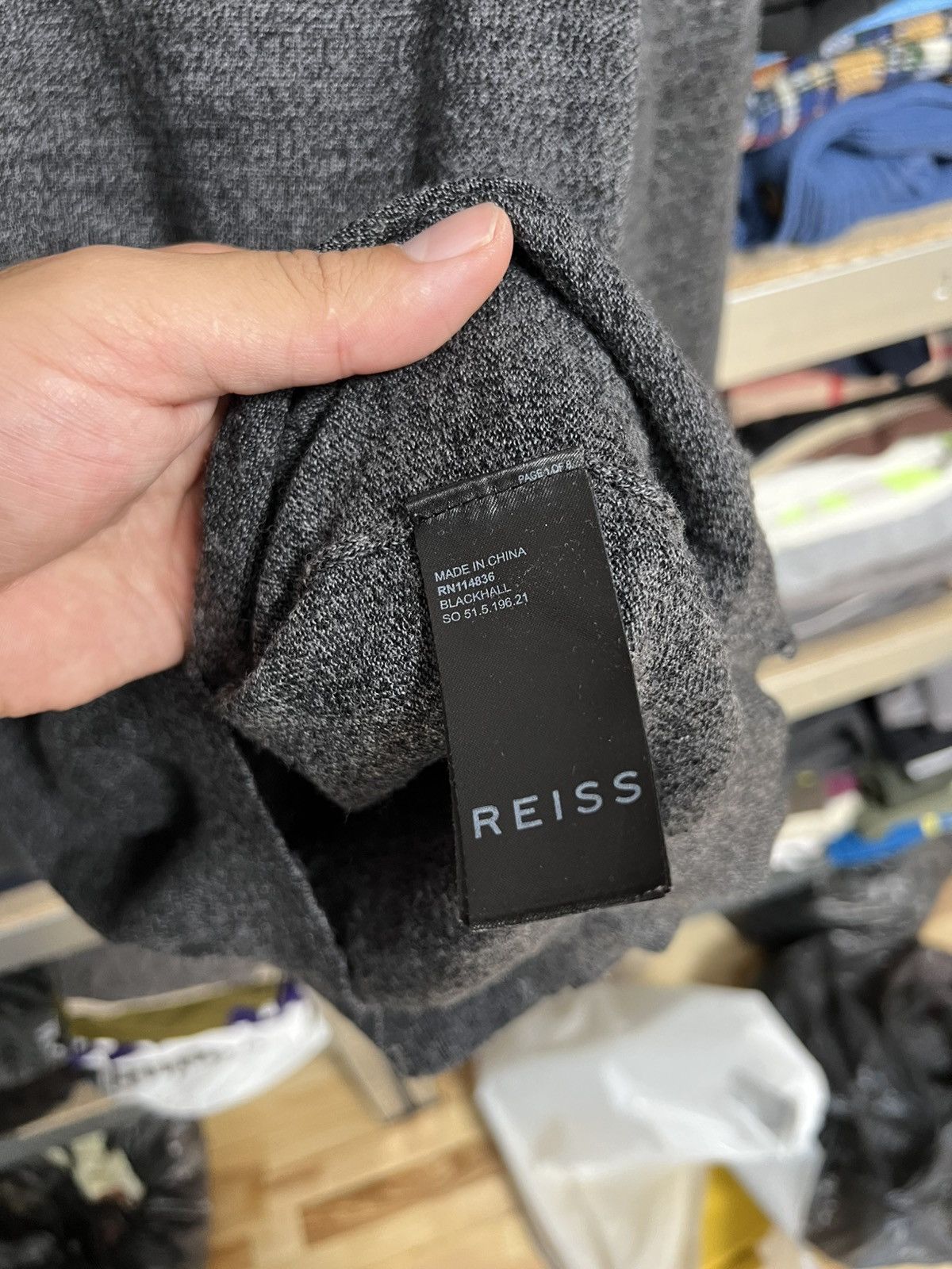 Reiss Reiss 1/4 Zip Wool Sweater Long Sleeve Luxury Pullover Sz M Size US M / EU 48-50 / 2 - 4 Thumbnail