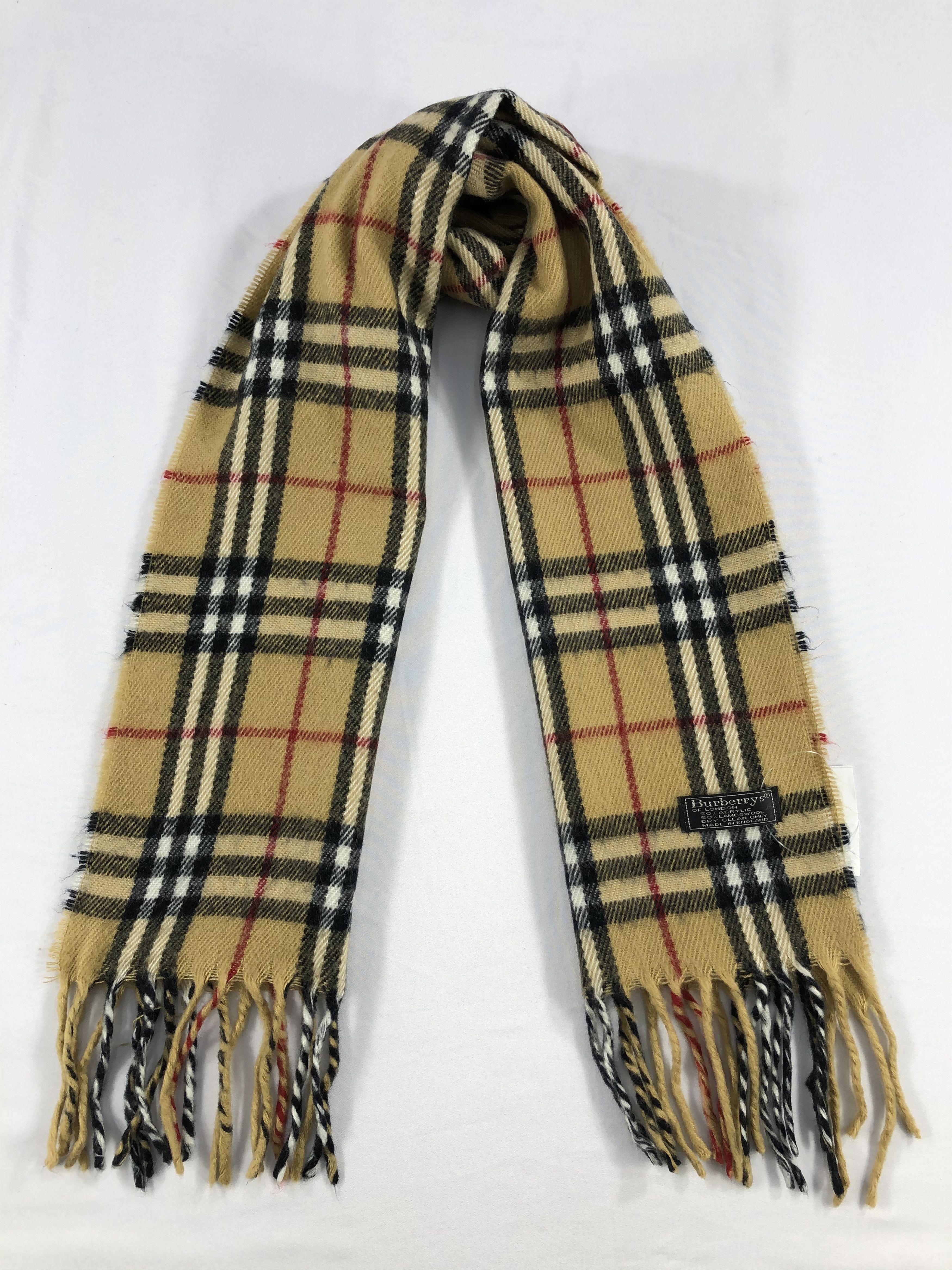 Burberry Vintage Burberry Scarf/Muffler/Neckwear MF1797 Size ONE SIZE - 1 Thumbnail