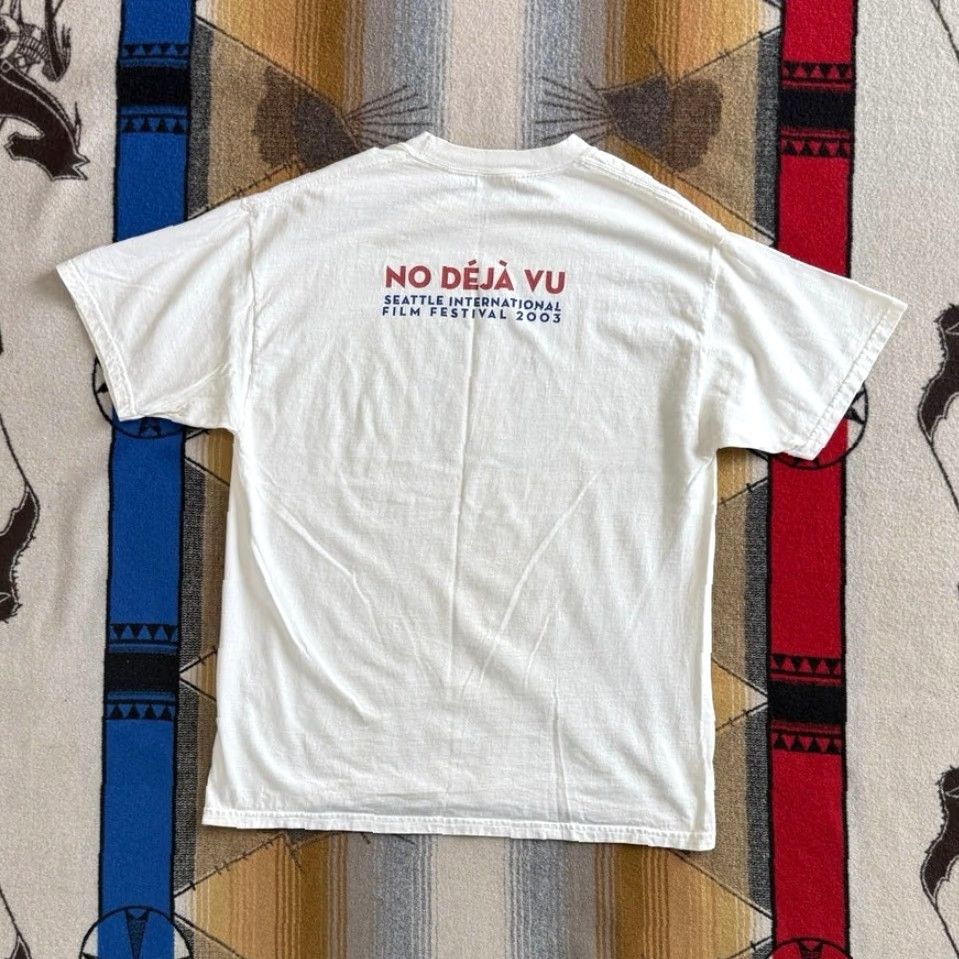 Hanes VINTAGE Seattle International Film Festival T-Shirt L Hanes White Short Sleeve Men Regular Solid Y2K Movies Film 2000s 90s Decade Festival Size US L / EU 52-54 / 3 - 2 Thumbnail
