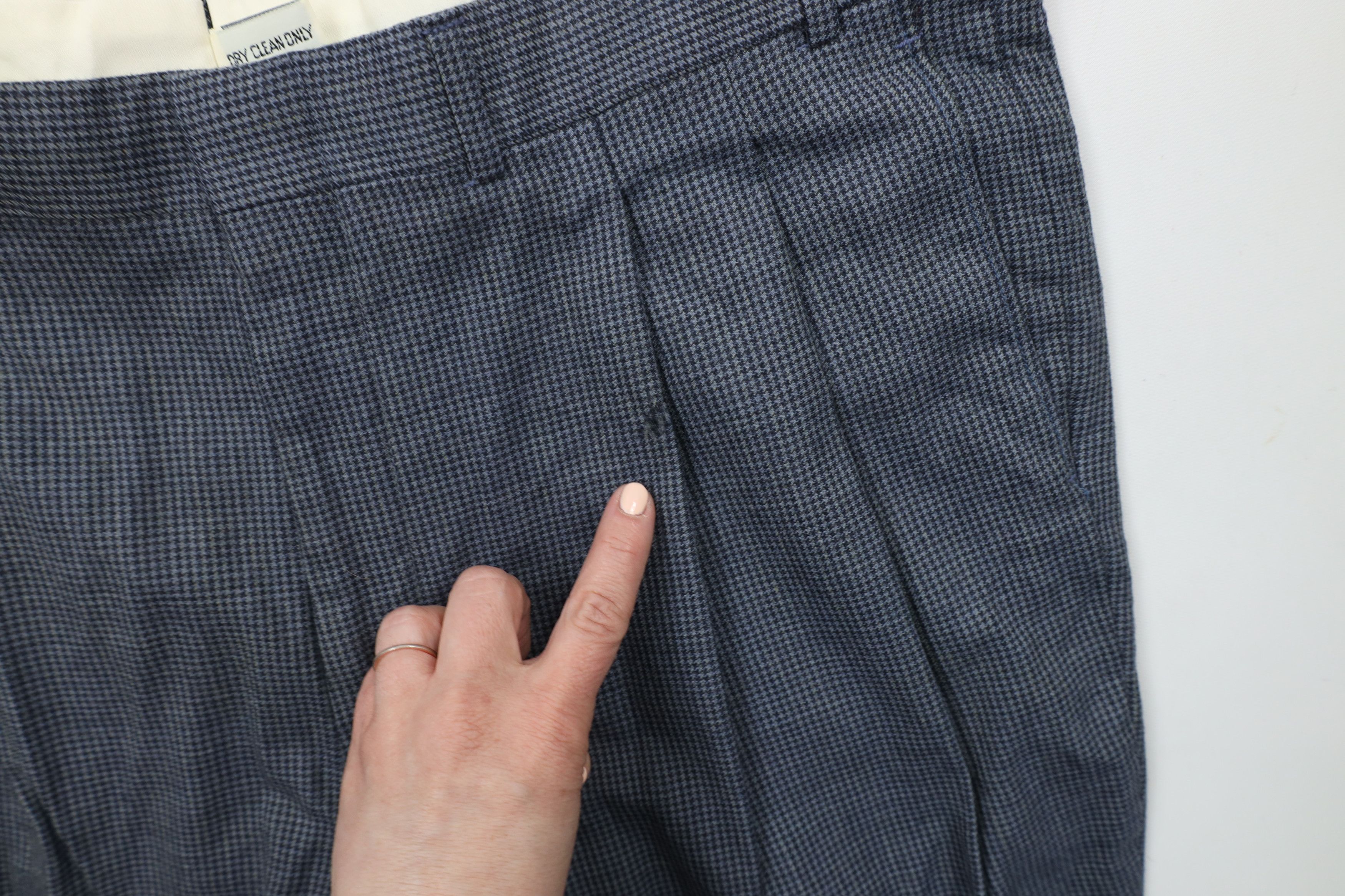 Vintage Vintage 70s Streetwear Houndstooth Wool Wide Leg Pants USA Size US 38 / EU 54 - 7 Thumbnail