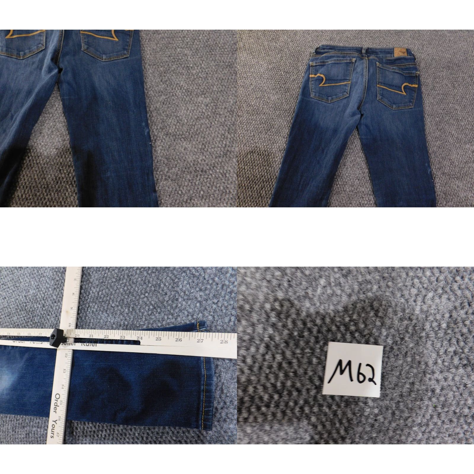 American Eagle Outfitters American Eagle Outfitters Jeans Skinny Womens Regular Size 2 Dark Blue Denim Slim Slimming Retro 27in Inseam Size 26" / US 2 / IT 38 - 8 Thumbnail