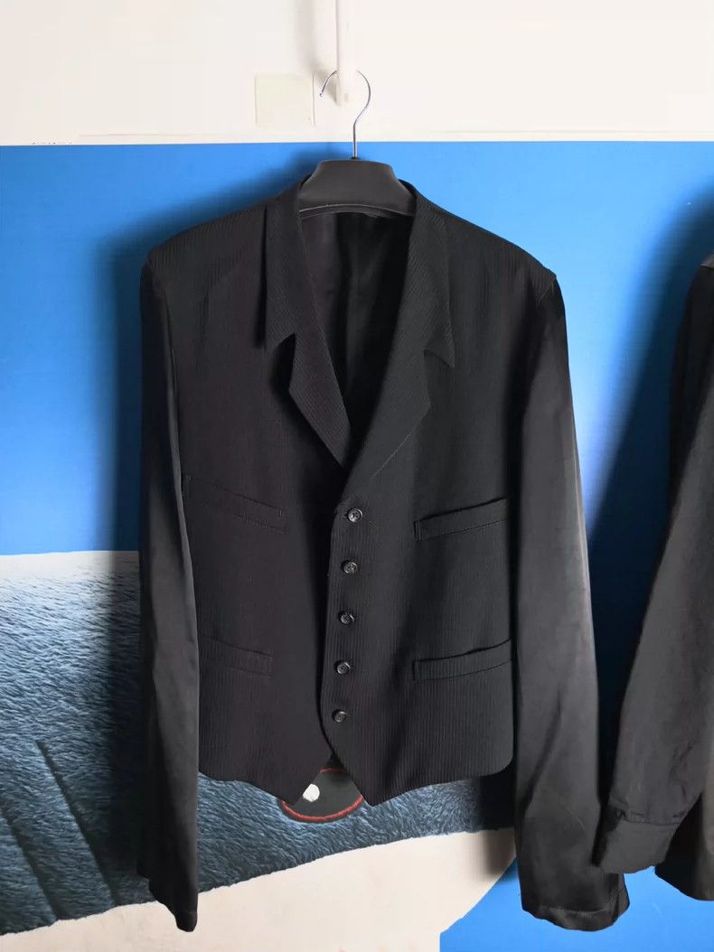 Yohji Yamamoto Yohji Yamamoto 91aw cut short jacket 2503-Nextarrow Size US M / EU 48-50 / 2 - 1 Thumbnail