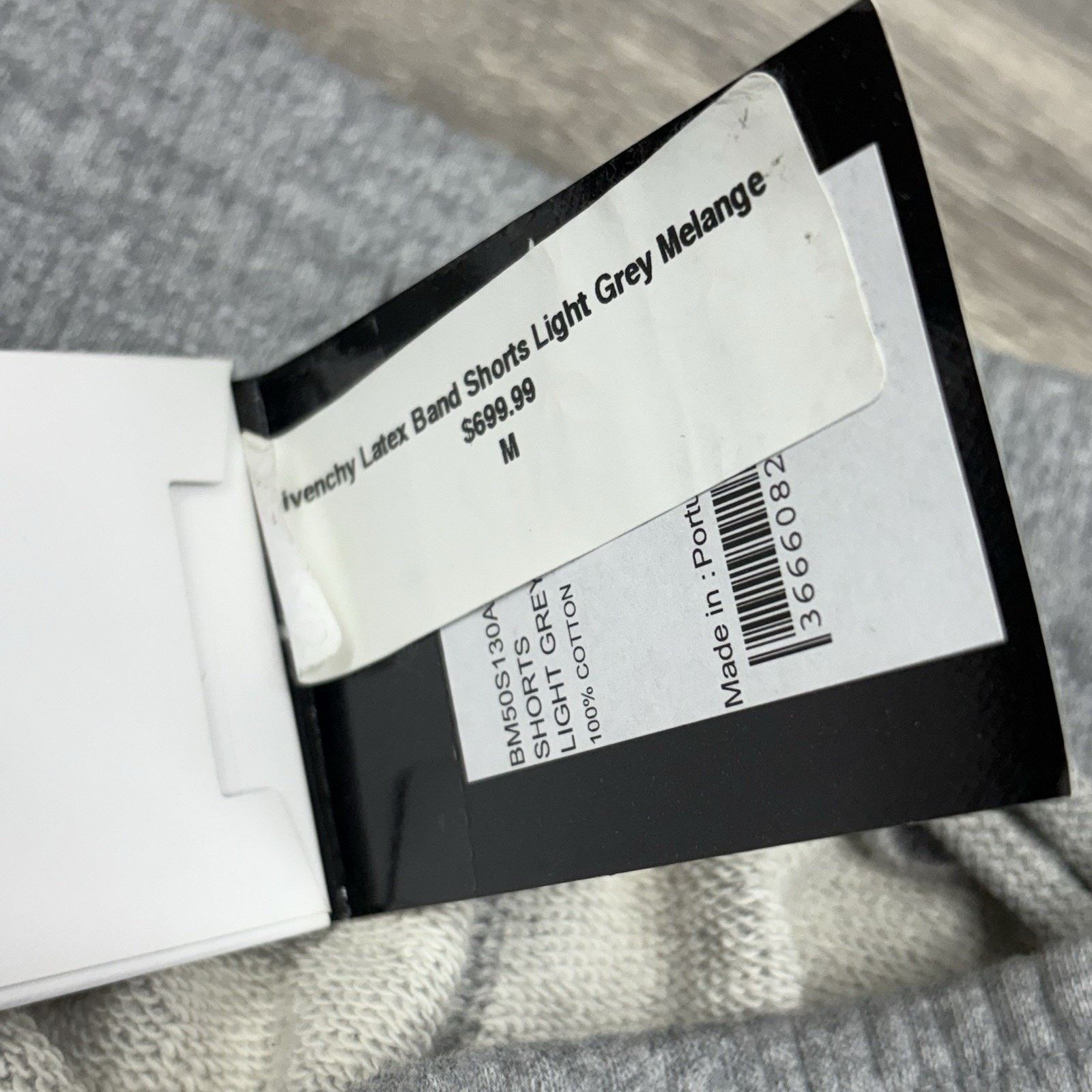 Givenchy Givenchy Latex Band Shorts ' Light Grey Melange ' | NEW! Size US 34 / EU 50 - 15 Thumbnail
