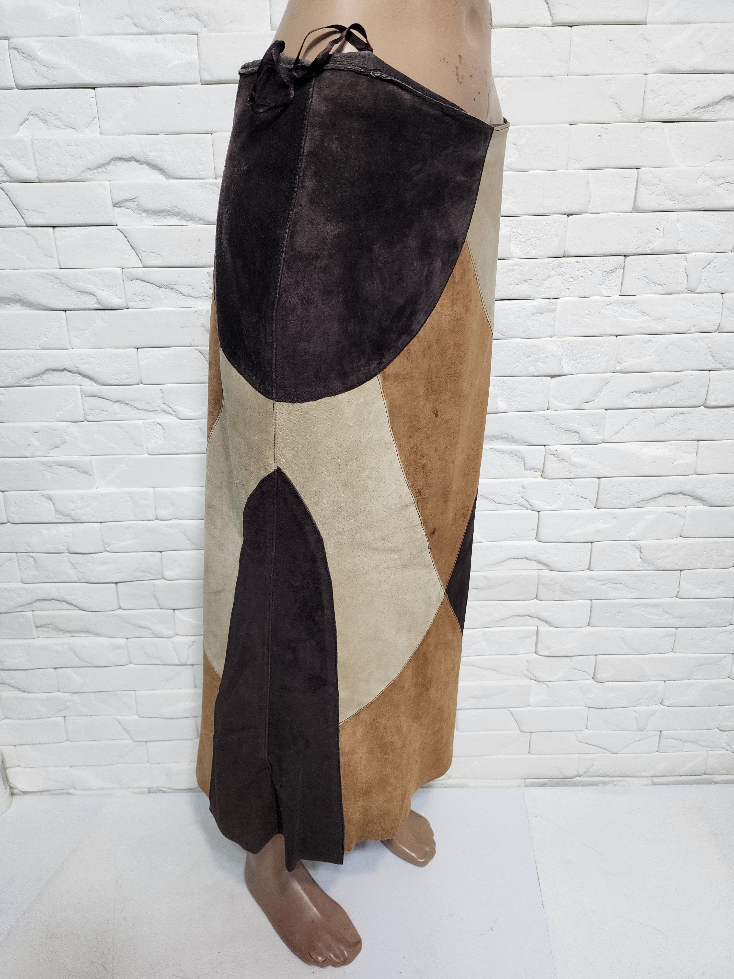 Other Brown Suede Leather Skirt: 30" Waist Size 30" / US 8 / IT 44 - 5 Thumbnail
