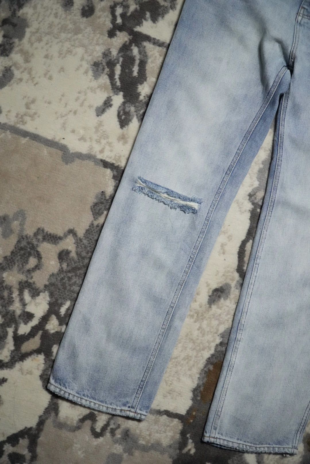 Celine Celine Hedi Slimane Ripped Washed Denim Pants Size US 30 / EU 46 - 5 Thumbnail
