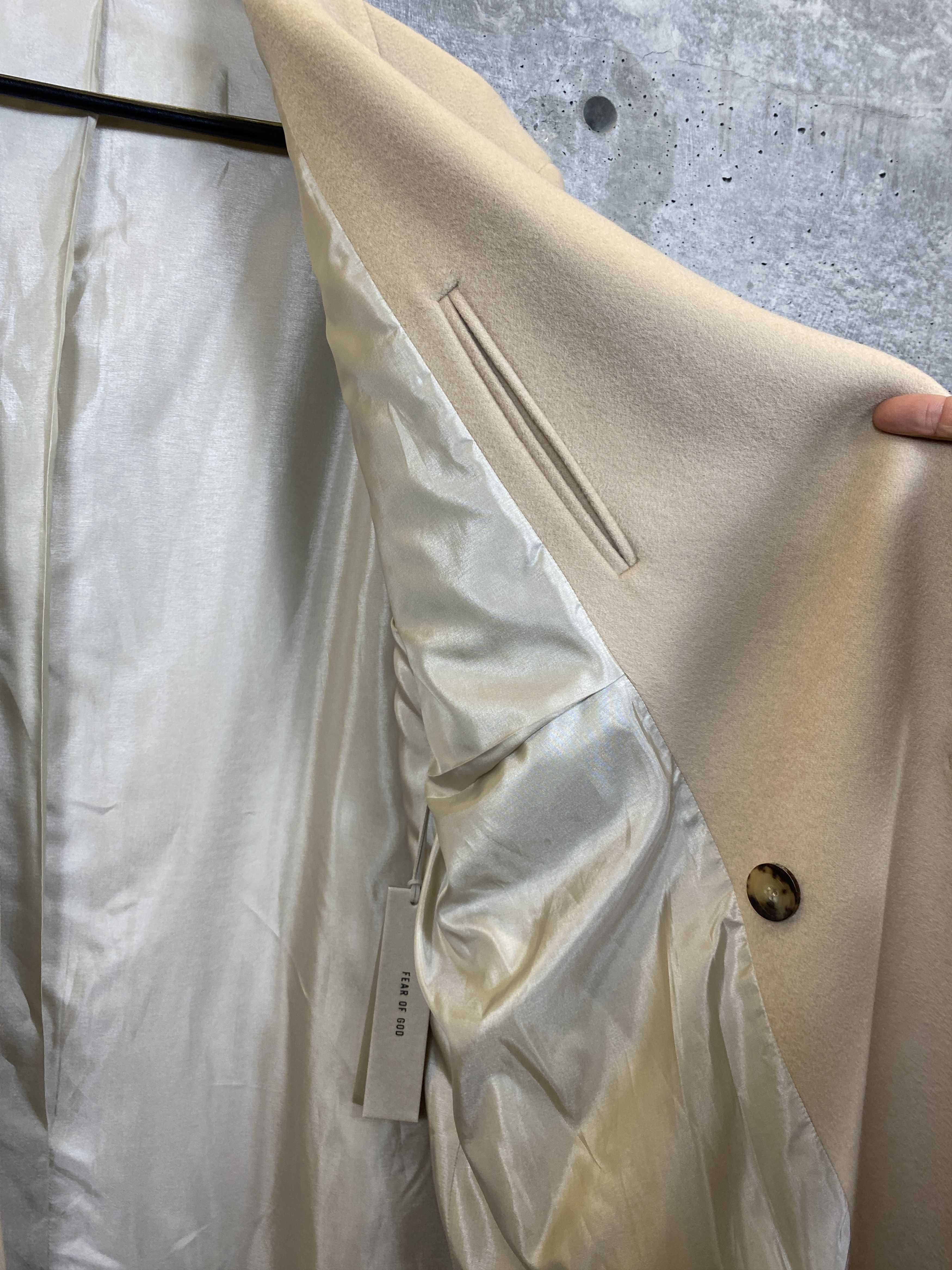 Fear of God $2850 NWT FEAR OF GOD ETERNAL WOOL OVERCOAT Size US XXL / EU 58 / 5 - 4 Thumbnail