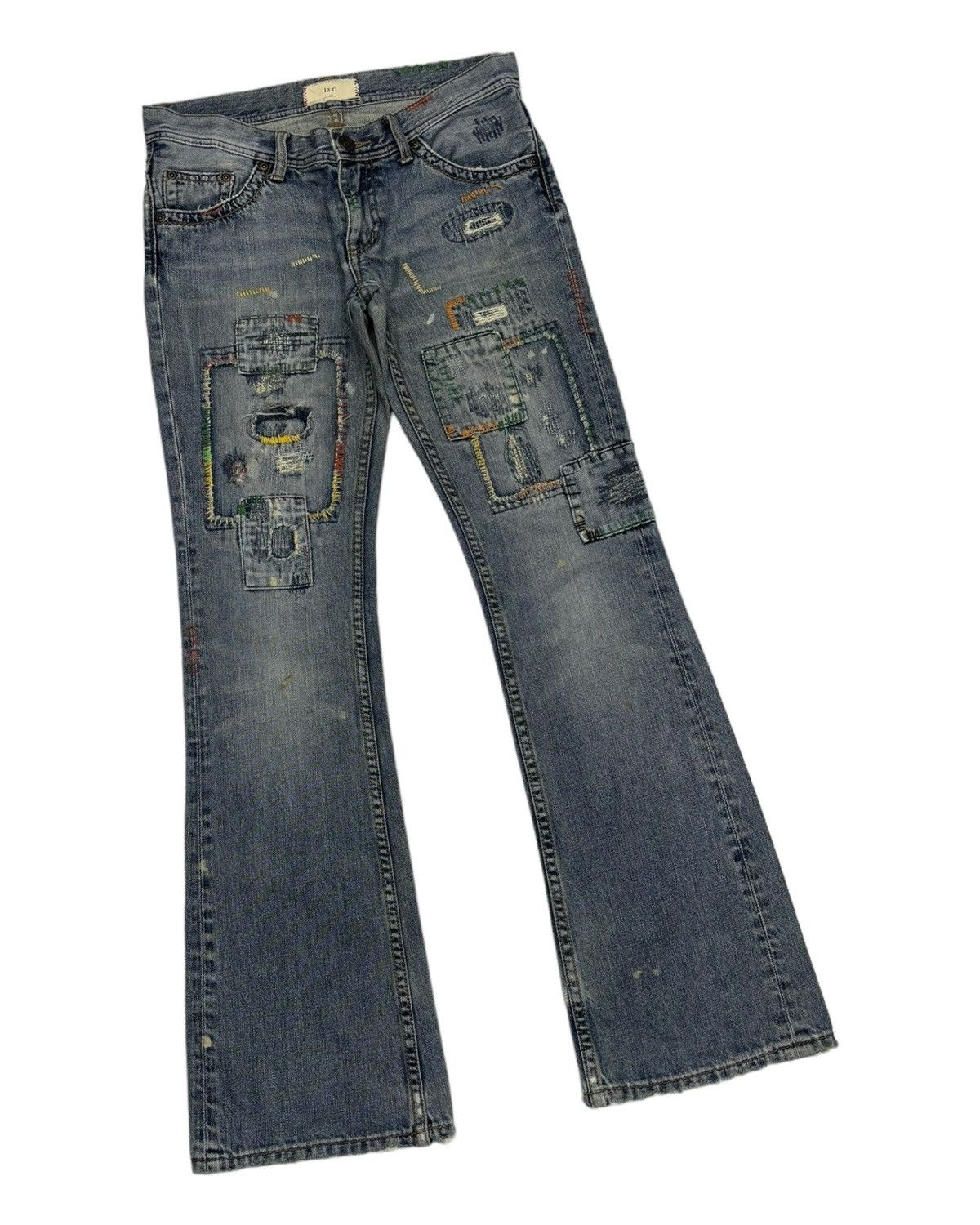 If Six Was Nine 🔥[A:R] PATCHWORK FLARE JEANS IF SIX WAS NINE DENIM STYLE Size US 29 - 3 Thumbnail