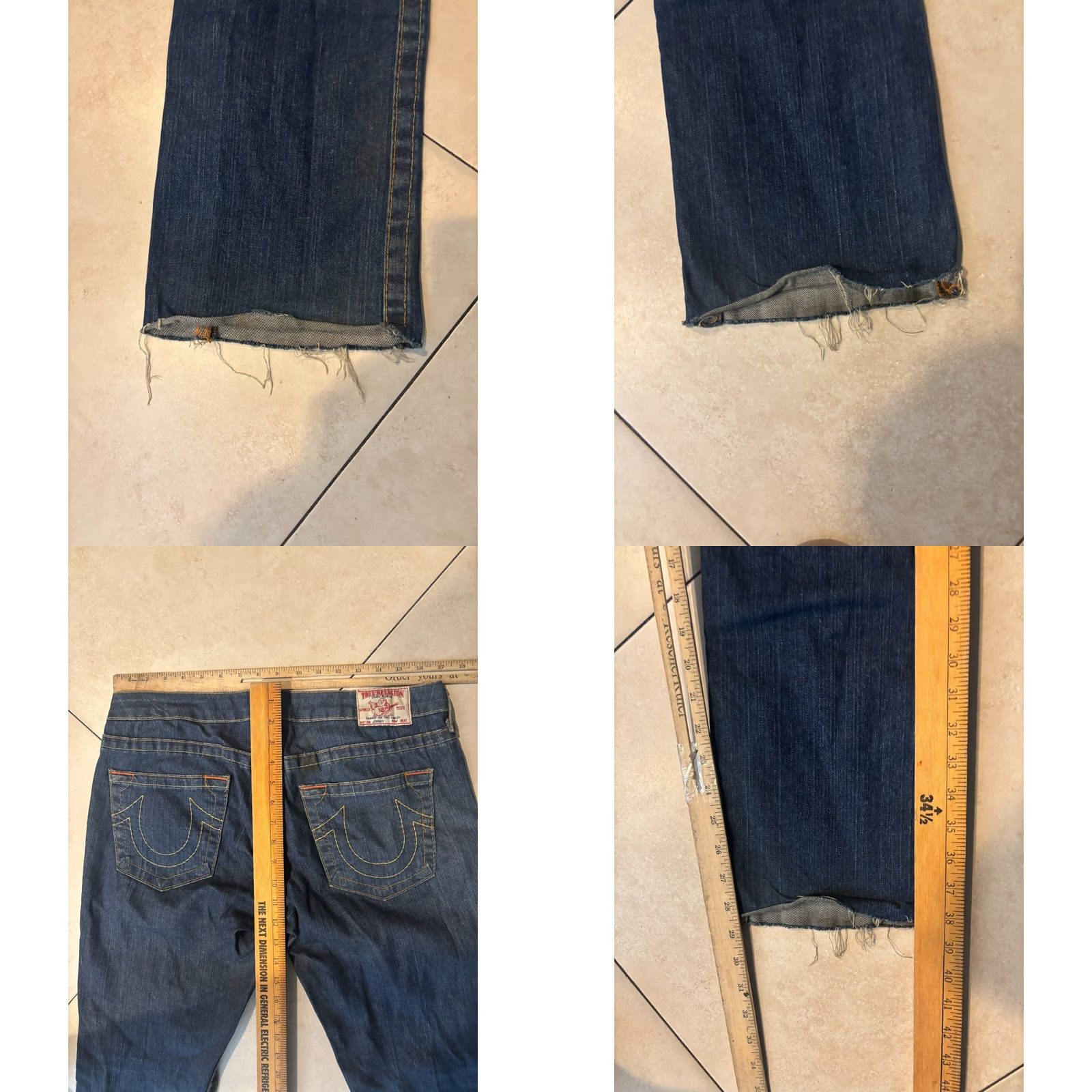 True Religion VINTAGE True Religion Jeans Womens Size 31 Blue Johnny Low Rise Size 24" / US 00 / IT 34 - 8 Thumbnail