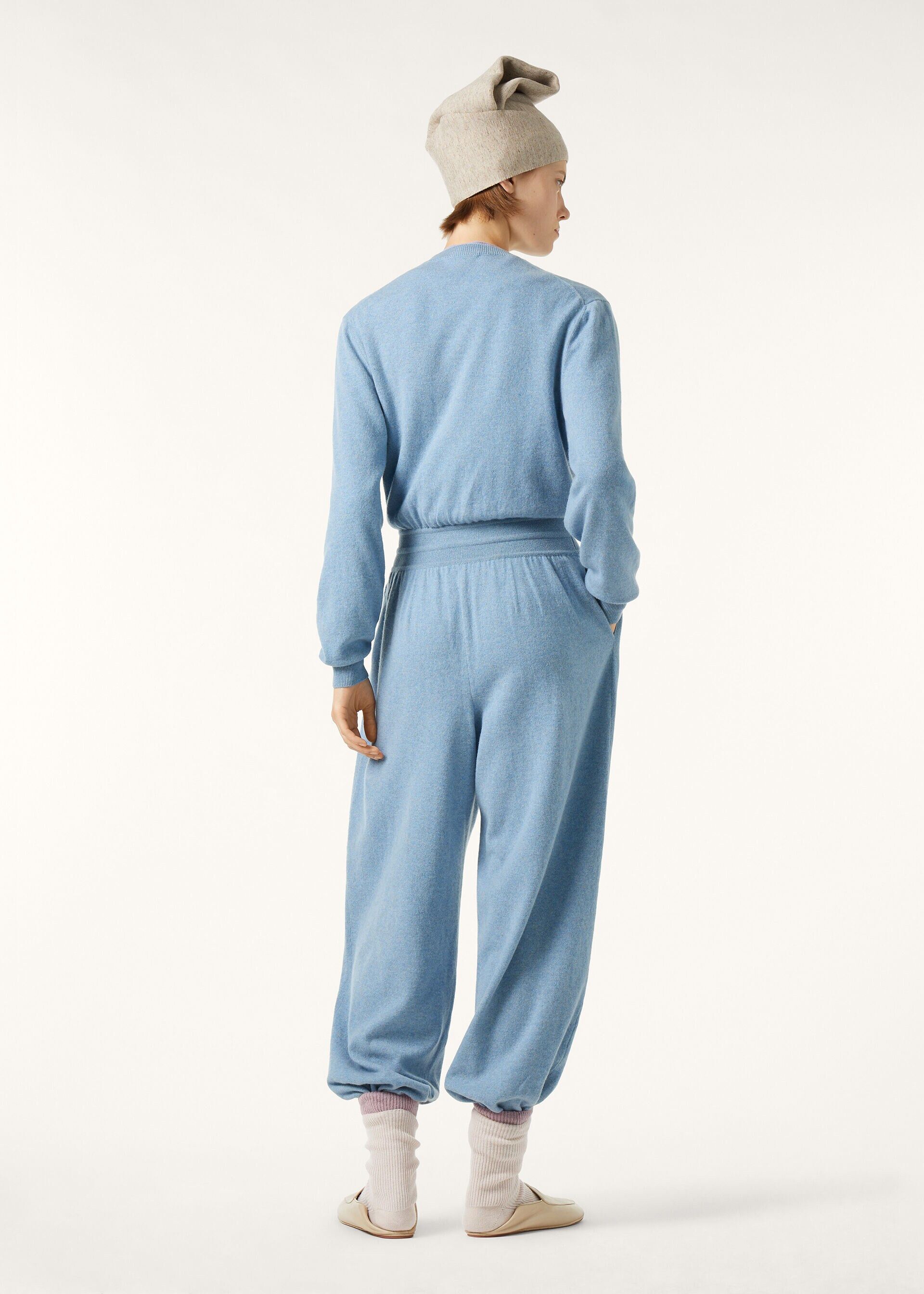Loro Piana os11x0426 FAQ9868 Classic Jumpsuit in Airy Sky Melange Size 25" / US 0 / IT 36 - 5 Thumbnail