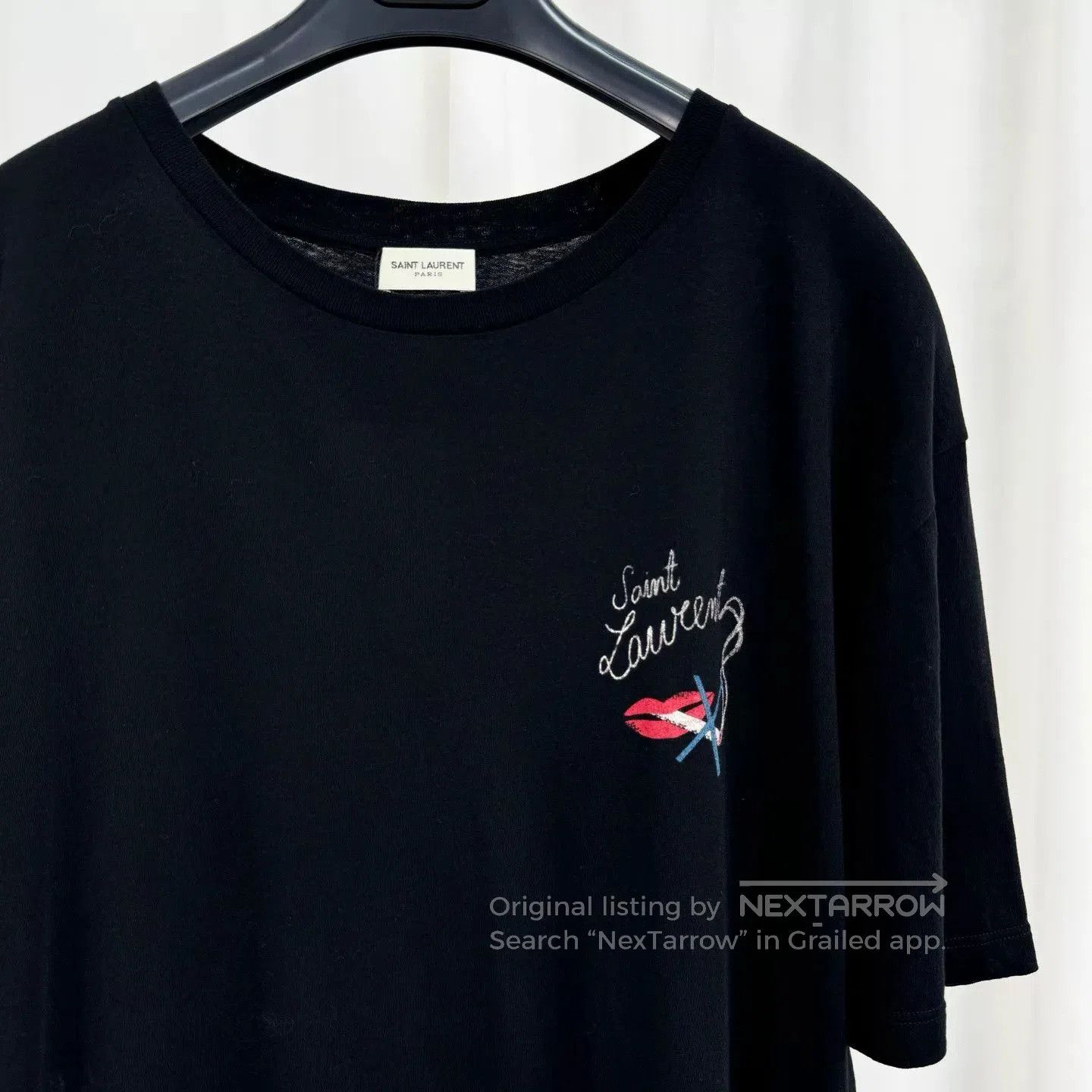 Saint Laurent Paris saint laurent black short sleeve t. Size US XS / EU 42 / 0 - 3 Thumbnail