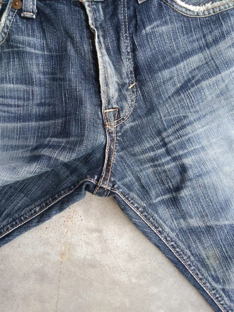 Japanese Brand Vintage Faded Blue Edwin Distressed Jeans 32x30 Size US 32 / EU 48 - 6 Thumbnail
