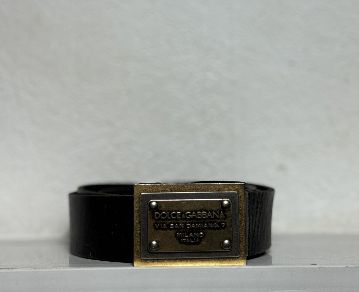 Dolce & Gabbana Dolce & Gabbana DG Leather Belt Vintage Size ONE SIZE - 1 Thumbnail