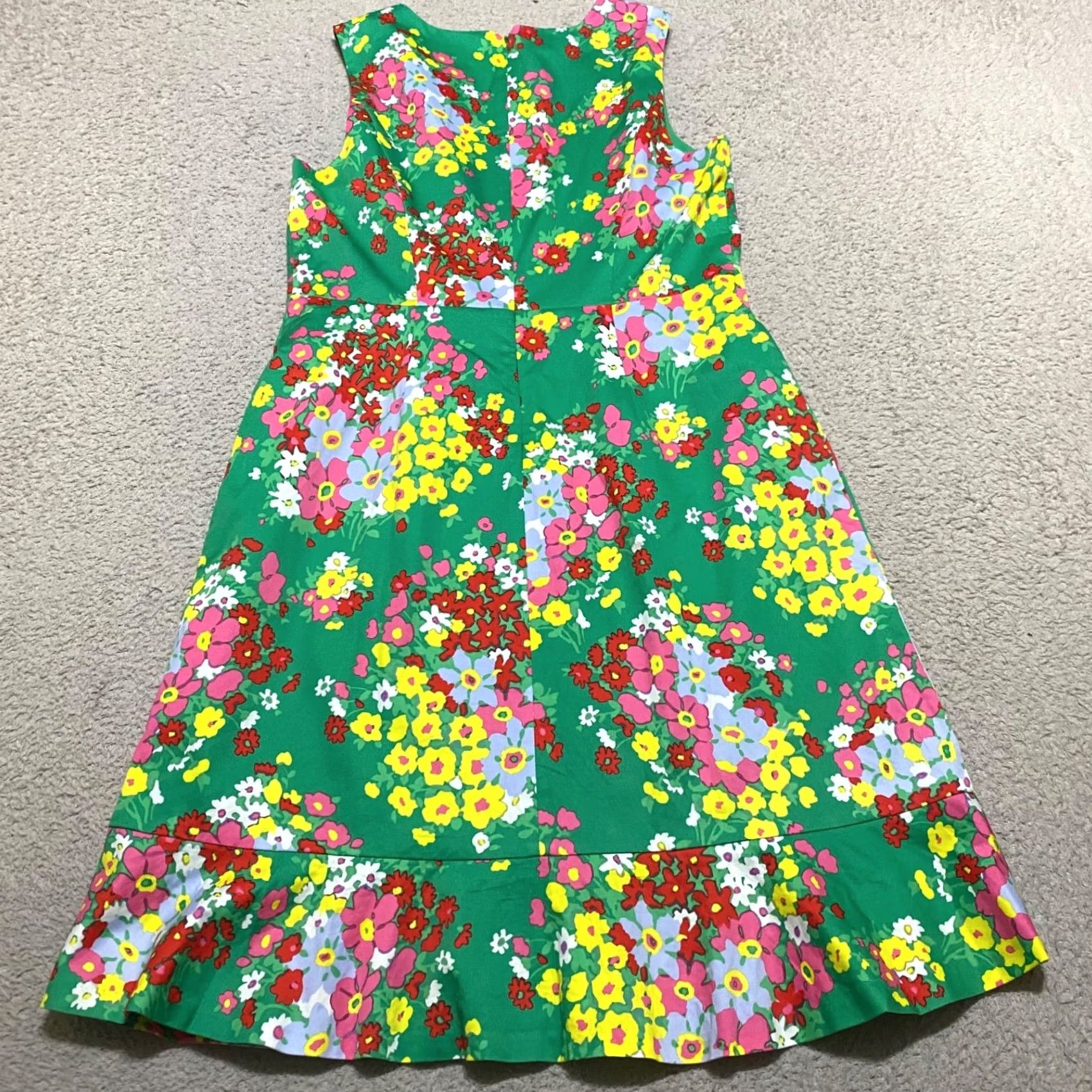 Talbots Talbots Dress Multicolor Floral Sleeveless Sheath Round Neck Lined 8 Womens KS Size M / US 6-8 / IT 42-44 - 2 Thumbnail