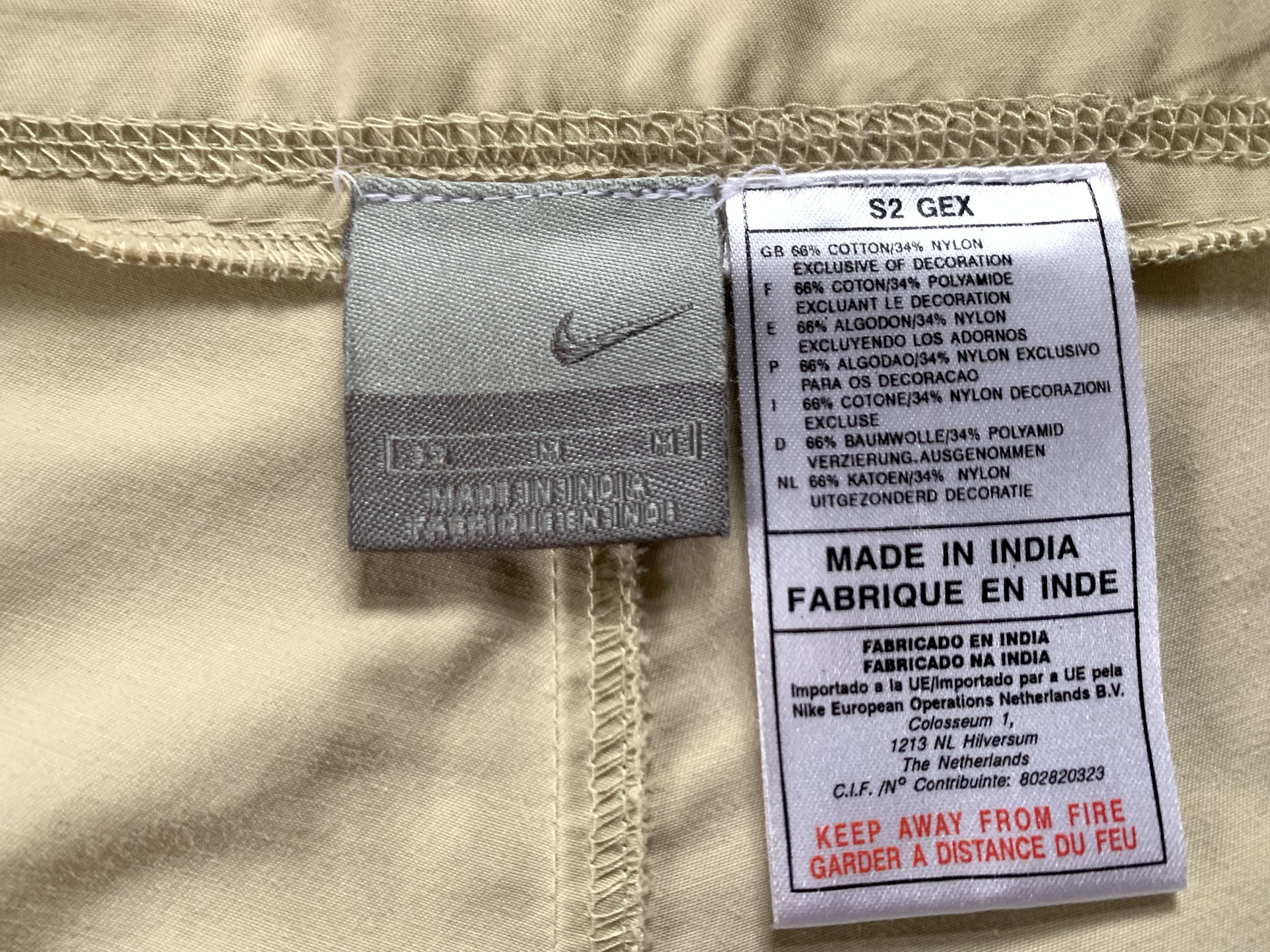 Nike × Vintage Rare Nike Vintage Beige Breeches Shorts Knickers Y2K Size US 32 / EU 48 - 9 Thumbnail