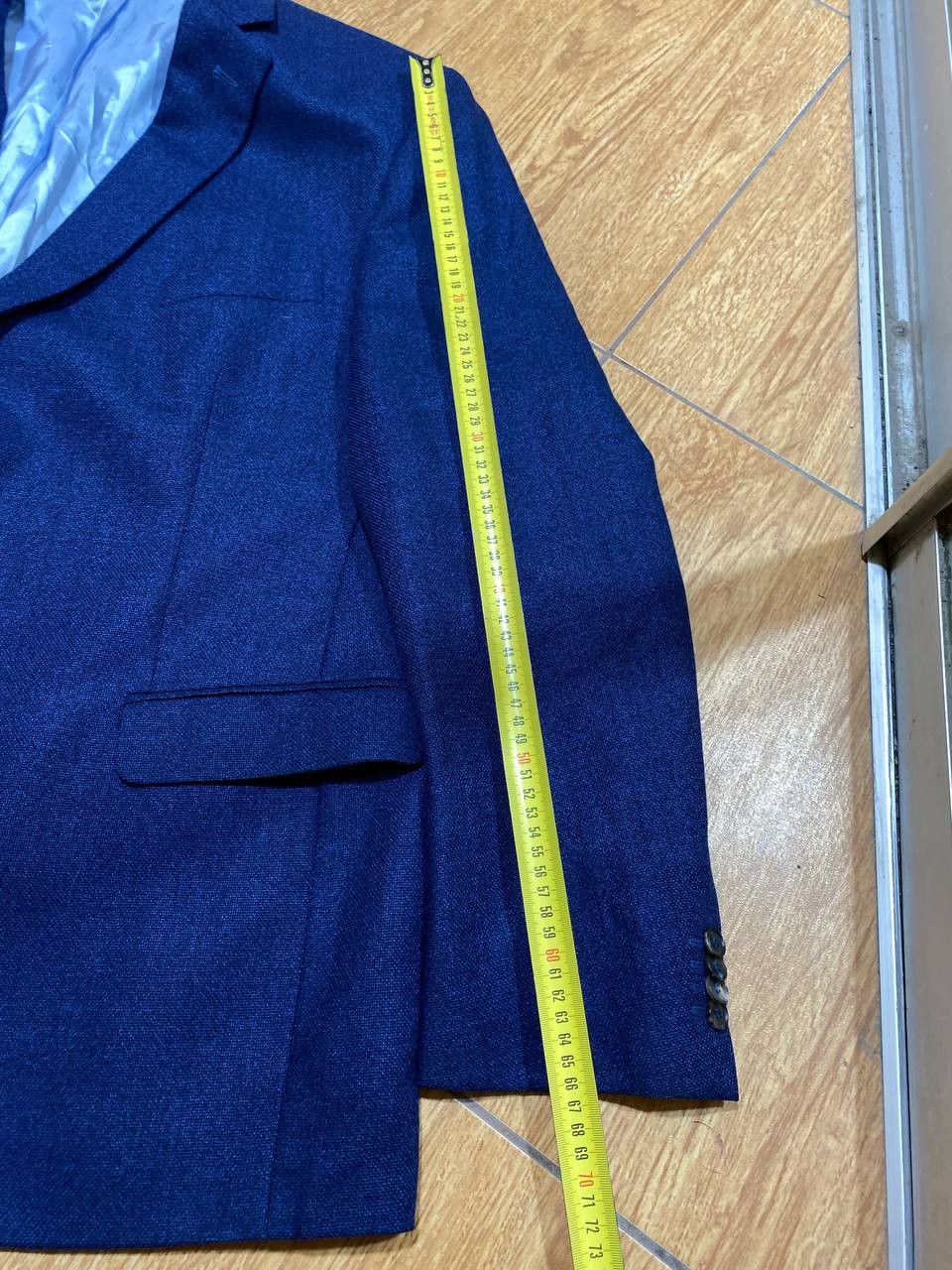 Loro Piana Tom Rusborg Ing Loro Piana Men’s Navy Blue Blazer Jacket Size 52S - 14 Thumbnail
