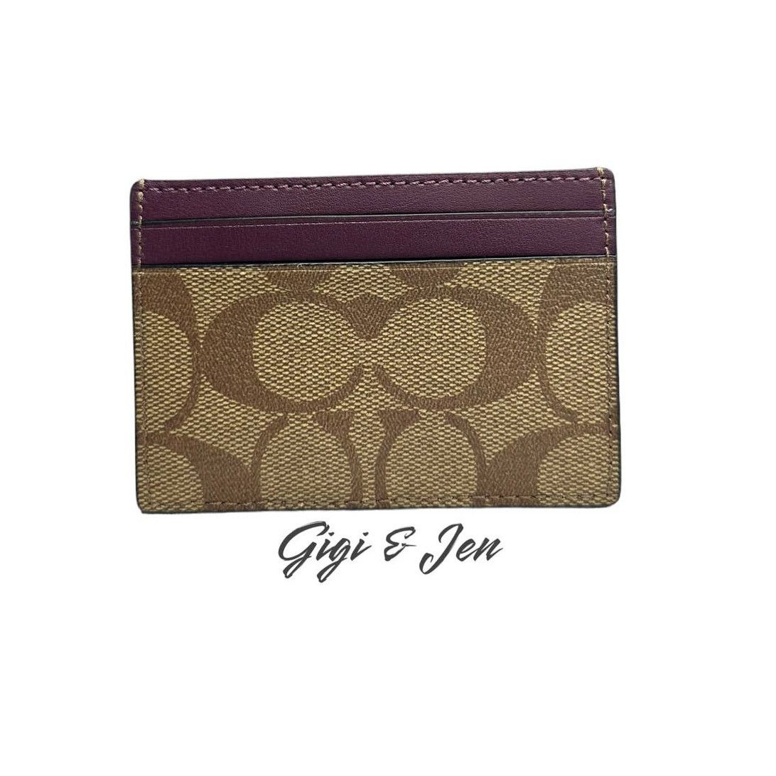 Coach Coach Card Case In Signature Canvas Size ONE SIZE - 2 Thumbnail