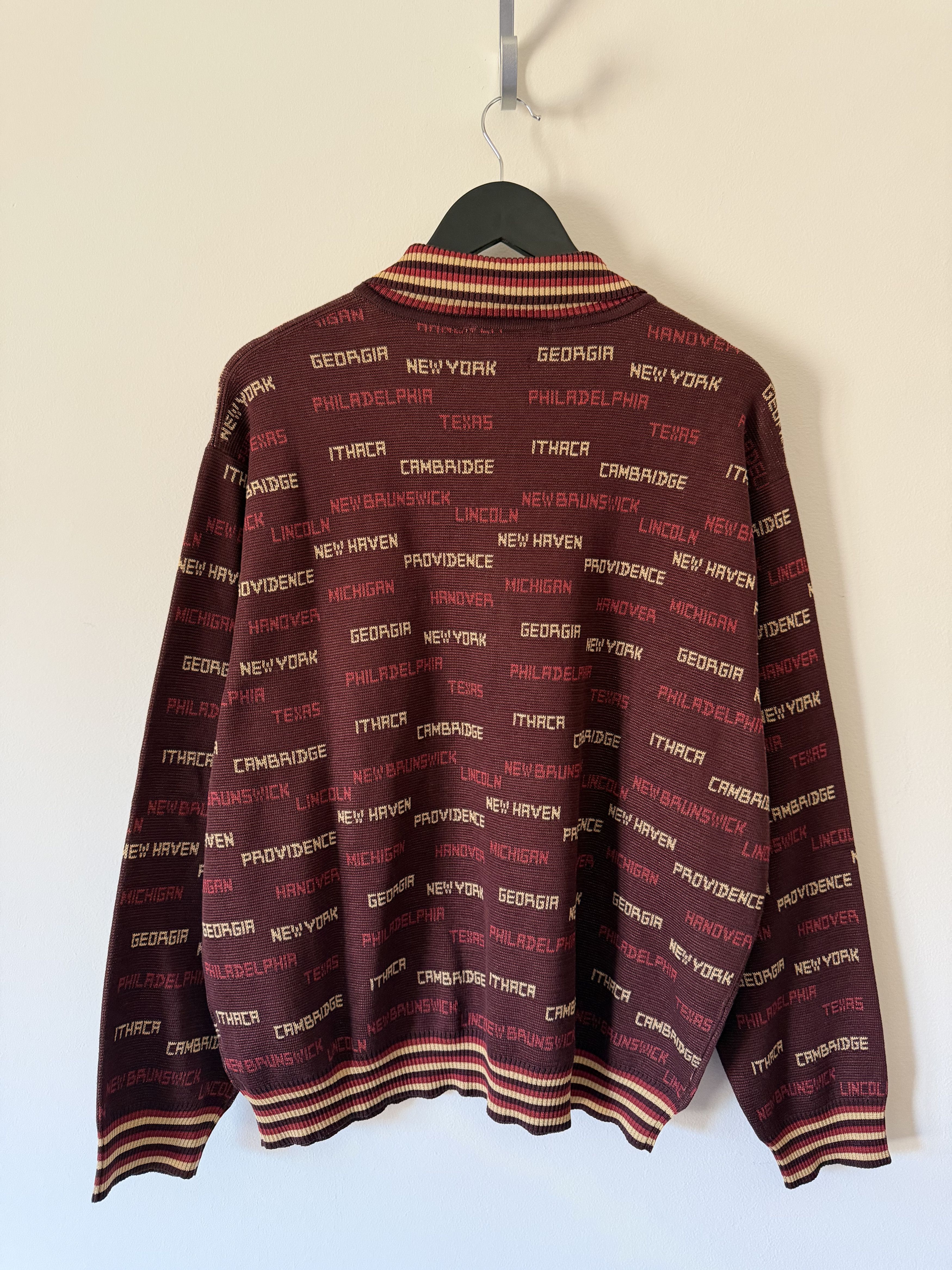 Bode Bode Gridiron Quarter Zip Sweater in Brown Size US L / EU 52-54 / 3 - 5 Thumbnail