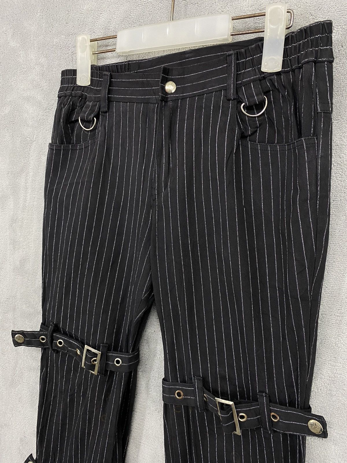 Japanese Brand Drug Honey Punk Pants Distressed Bondage Flared Size US 30 / EU 46 - 3 Thumbnail
