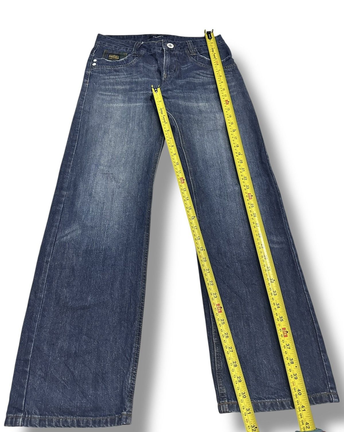 Japanese Brand × Le Grande Bleu (L.G.B.) Kissmark Distressed Jeans With Wideleg and Faded Wash Size US 32 / EU 48 - 13 Thumbnail