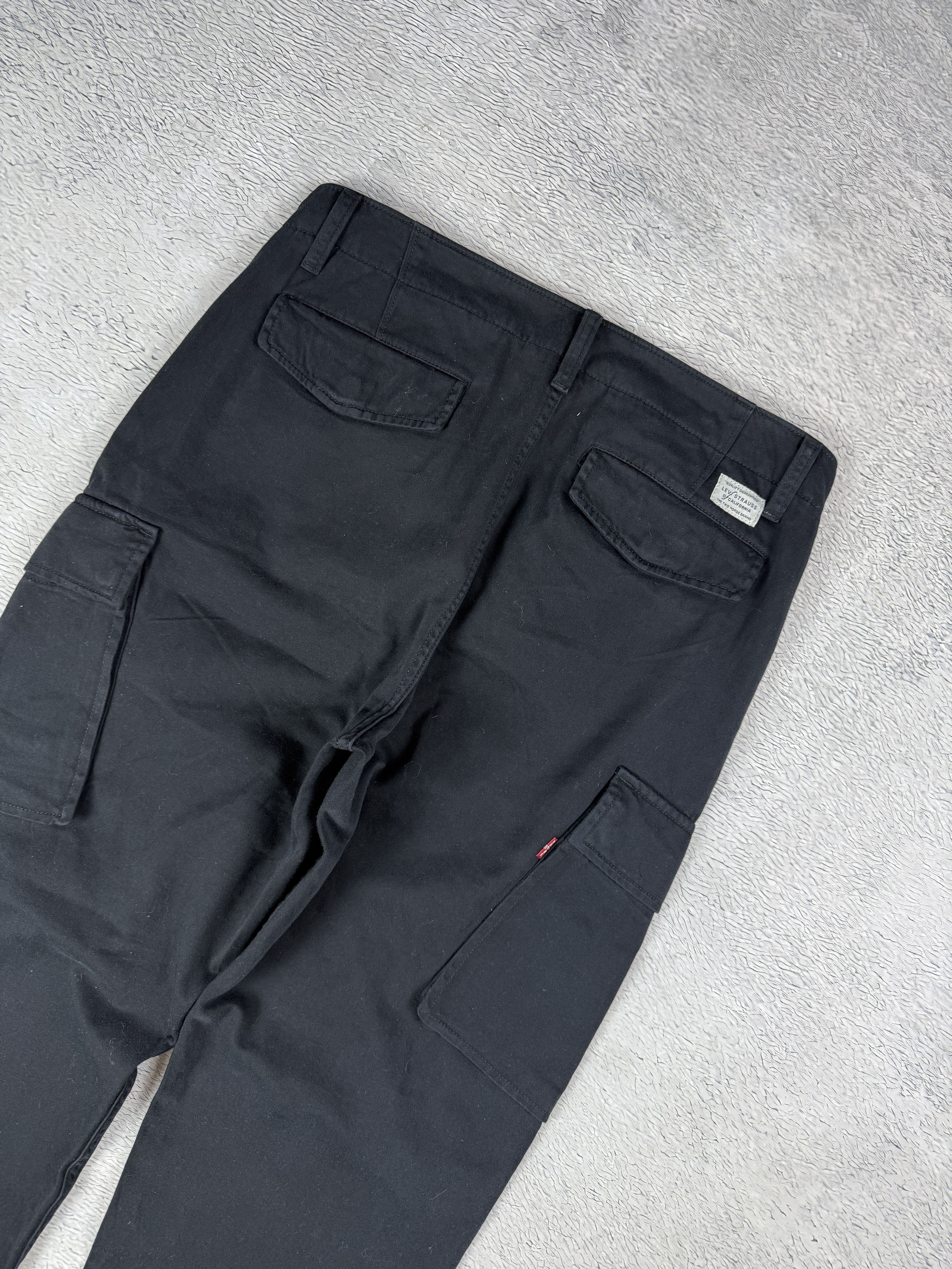 Levi's Levi's XX Cargo Pants Chino Black Taper Straight Multipocekt Size US 32 / EU 48 - 3 Thumbnail