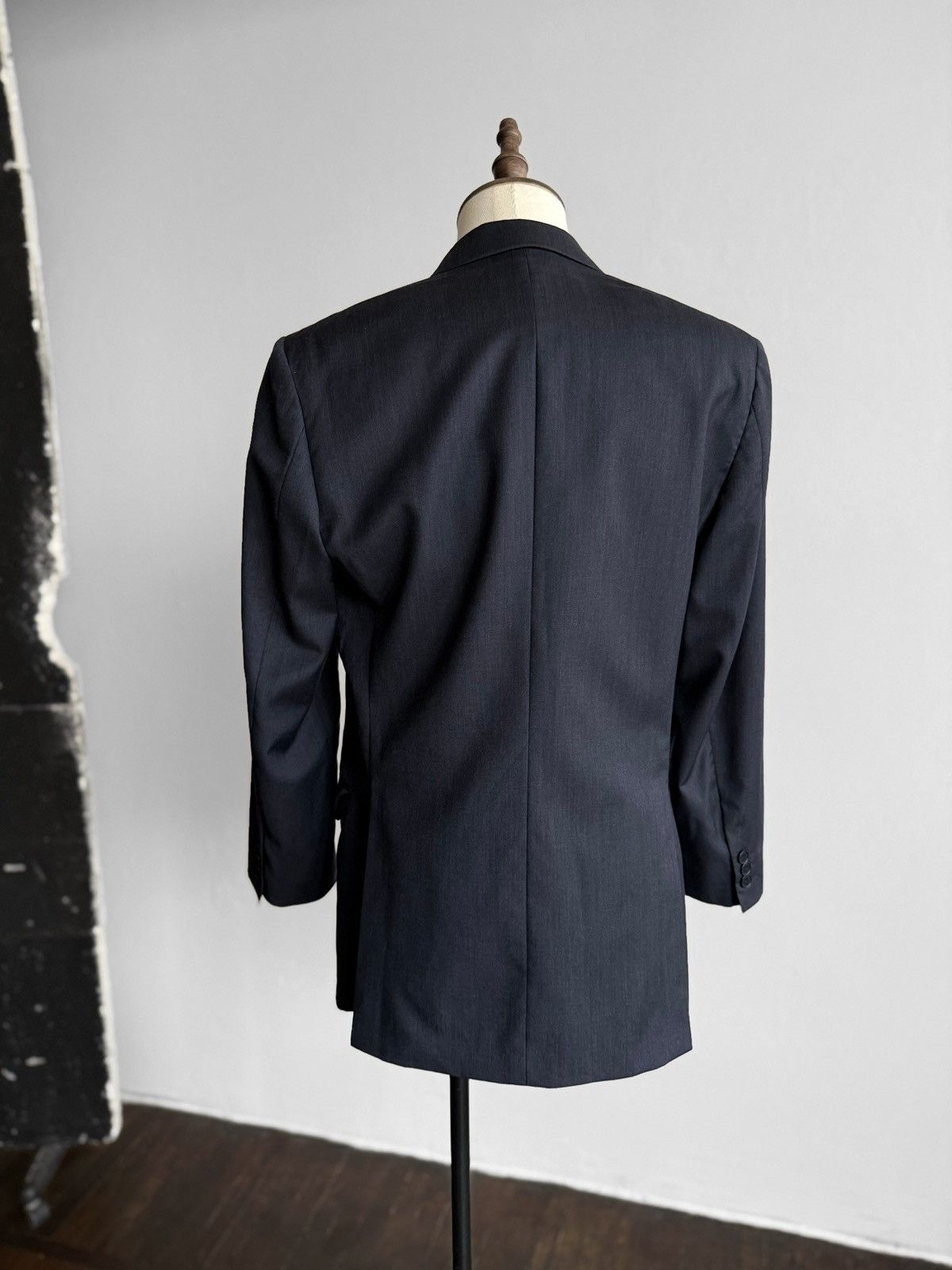 Other Berry Brian Mens Navy Marlaine Super 100 Wool Blazer Jacket Size 36S - 2 Thumbnail