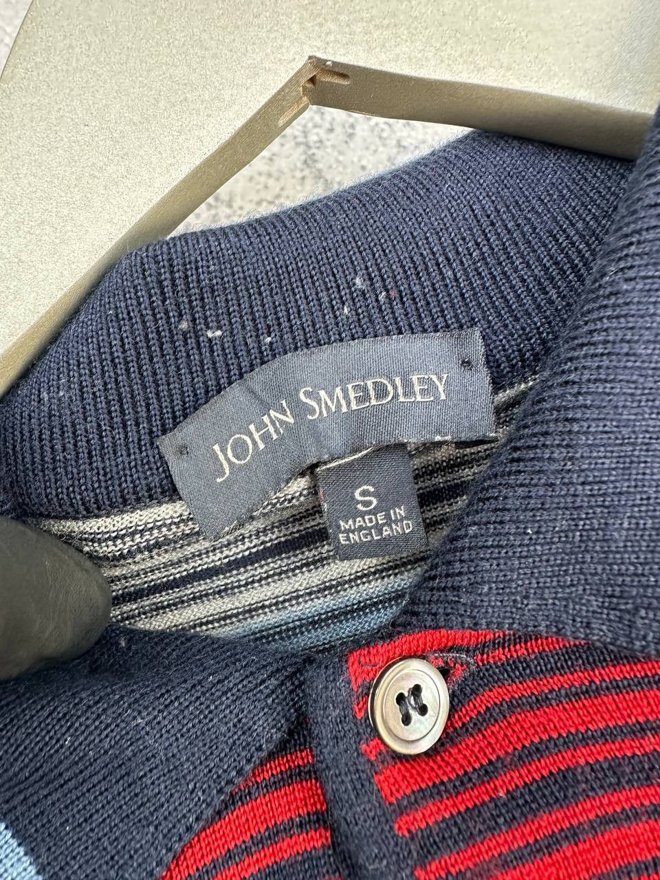 John Smedley John Smedley Merino Wool Striped Polo LS Sweater Jumper Size US S / EU 44-46 / 1 - 12 Thumbnail