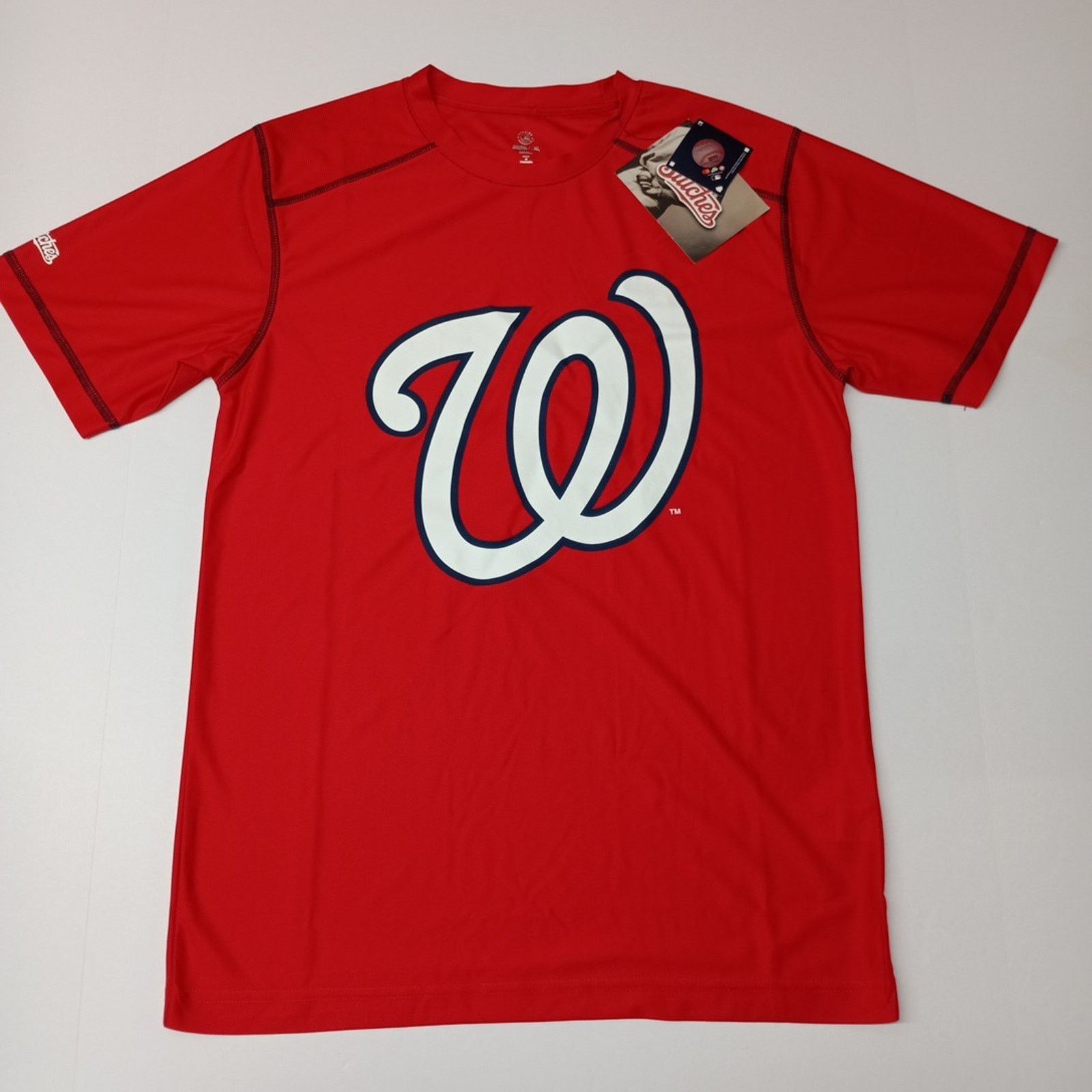 Stitch's Jeans Washington Nationals Shirt Men's Size S Small Red Stitches Size US S / EU 44-46 / 1 - 1 Thumbnail