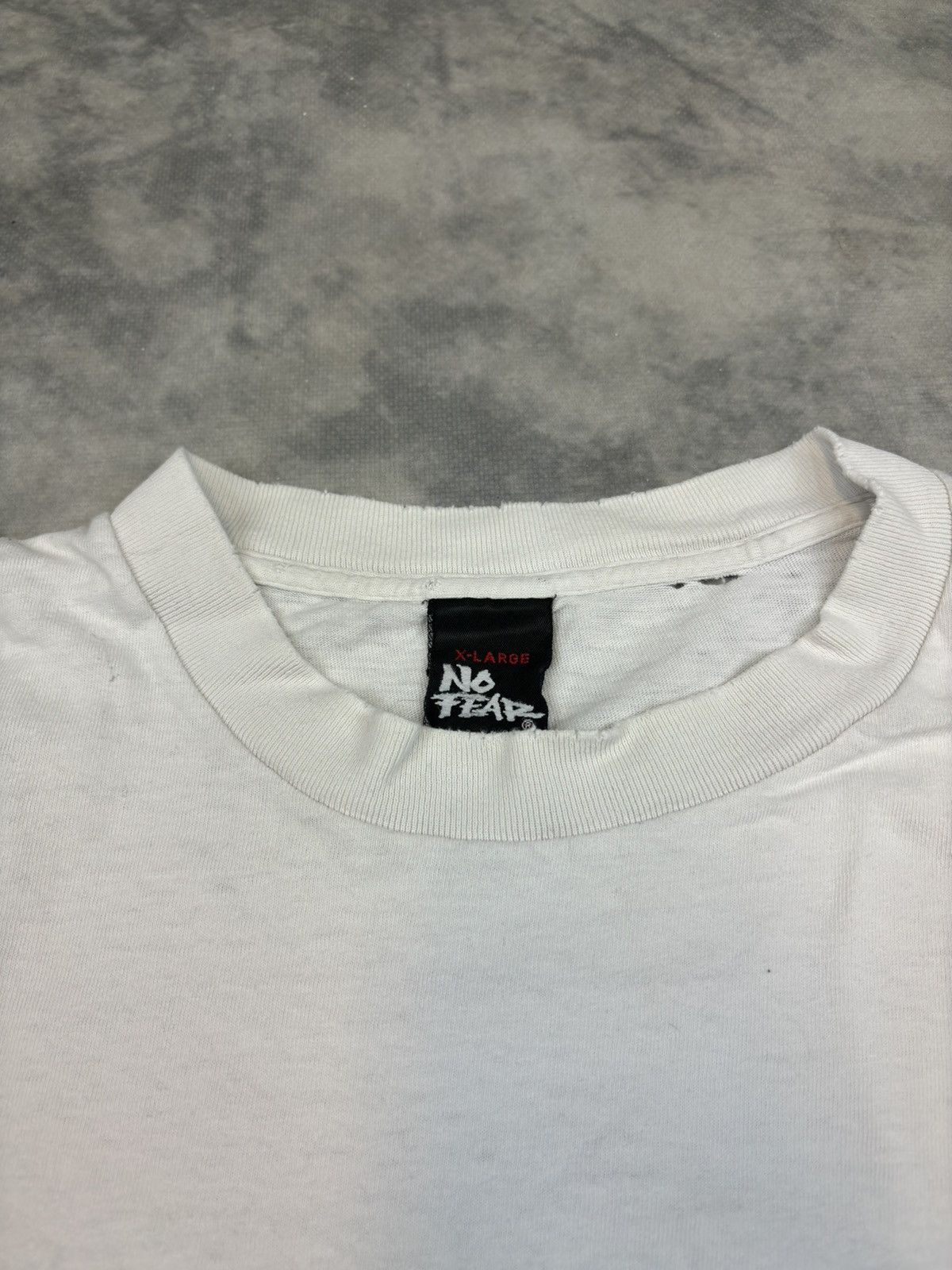 No Fear × Vintage Vintage 90s 1996 No Fear Skate Tee Made In USA distressed Size US XL / EU 56 / 4 - 7 Thumbnail