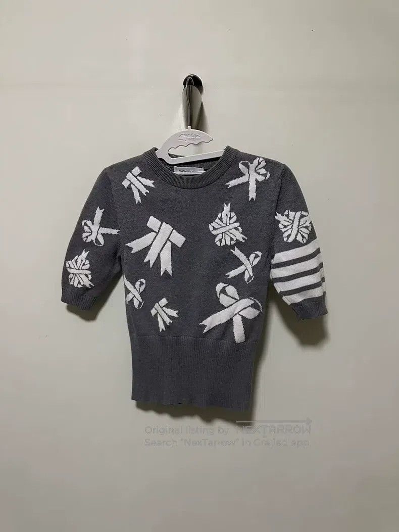 Thom Browne Thom Browne Bow Knit Short Sleeve Top Size XS / US 0-2 / IT 36-38 - 1 Thumbnail