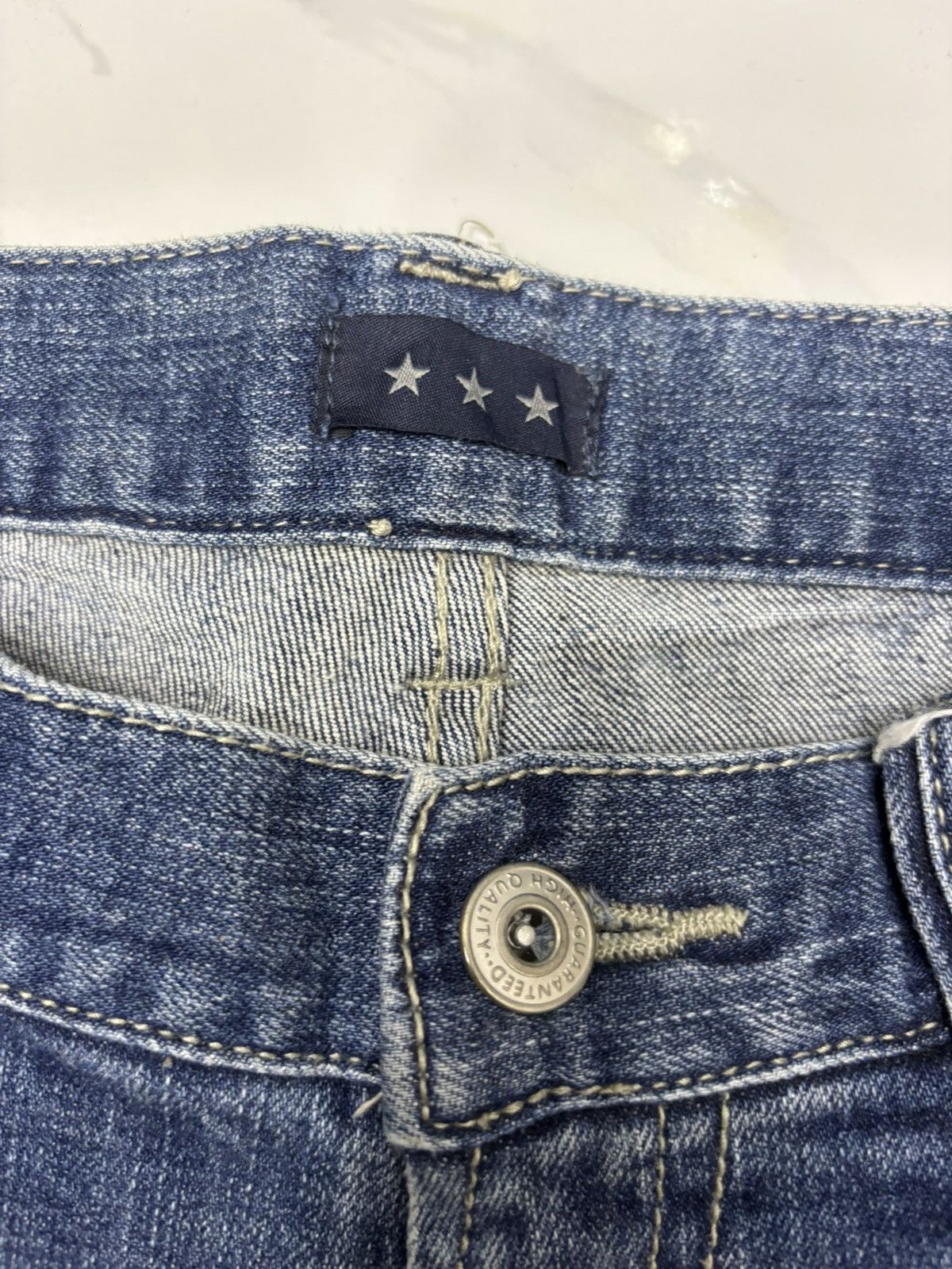 General Research × Japanese Brand Vintage Graphic Reserch Foundation Distressed Denim Jean Size US 32 / EU 48 - 10 Thumbnail