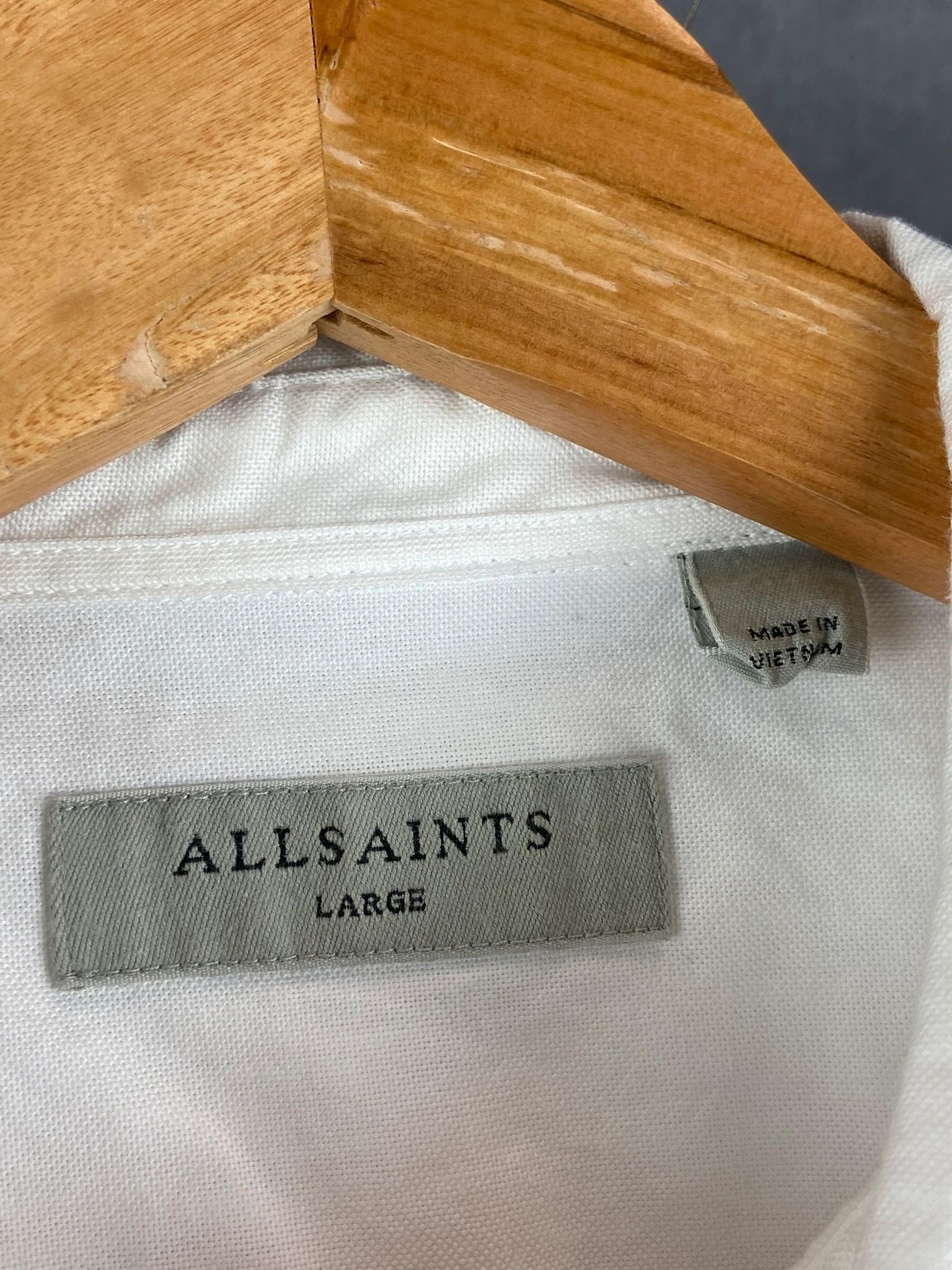 Allsaints AllSaints white oxford cotton shirt classic vintage Size US L / EU 52-54 / 3 - 4 Thumbnail