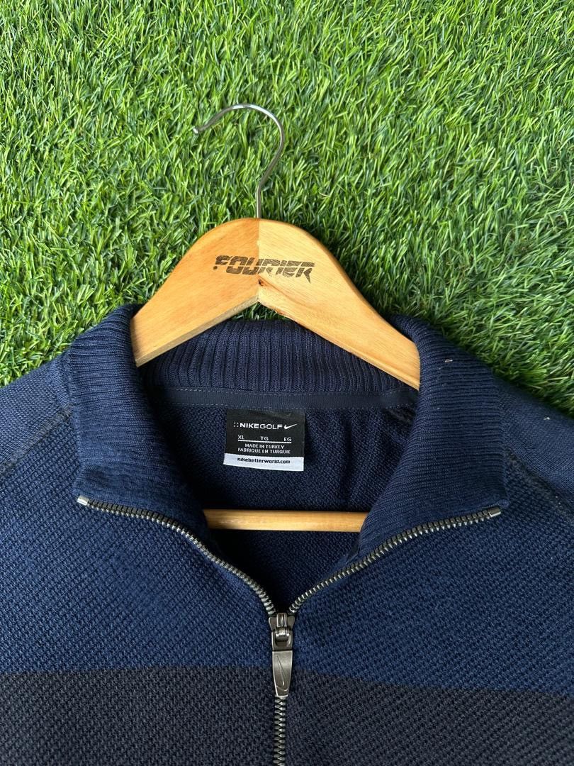Designer × Nike NIKE GOLF STRIPE KNIT HALFZIPPER Size US XL / EU 56 / 4 - 4 Thumbnail
