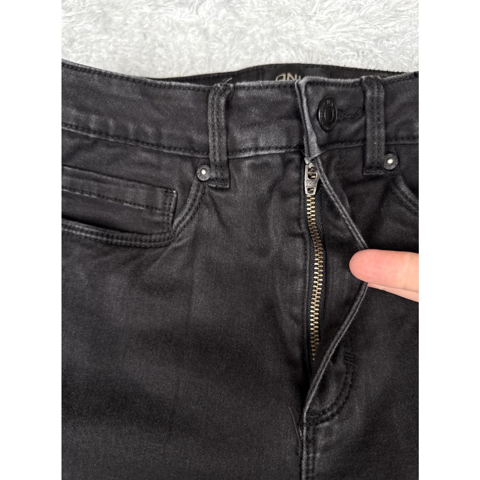 Vintage ONLY Jeans Womens Black 24x31 Denim Bootcut Flare High Rise Casual Jeans Womens Size 42" / US 20 - 5 Thumbnail
