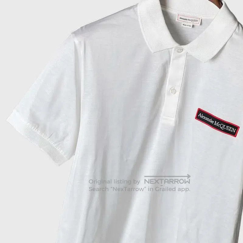 Alexander McQueen Alexander McQueen White Cotton Men's Polo . Size US S / EU 44-46 / 1 - 5 Thumbnail