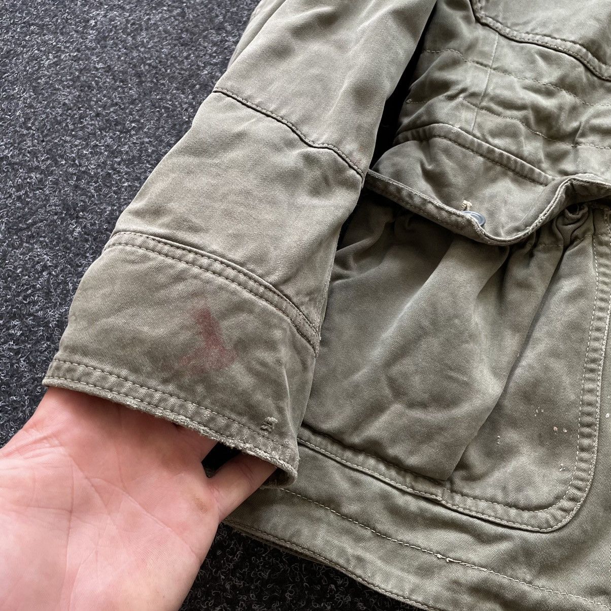 Japanese Brand 80s military distress Detroit Vintage Jacket coat 90s army Size US L / EU 52-54 / 3 - 3 Thumbnail