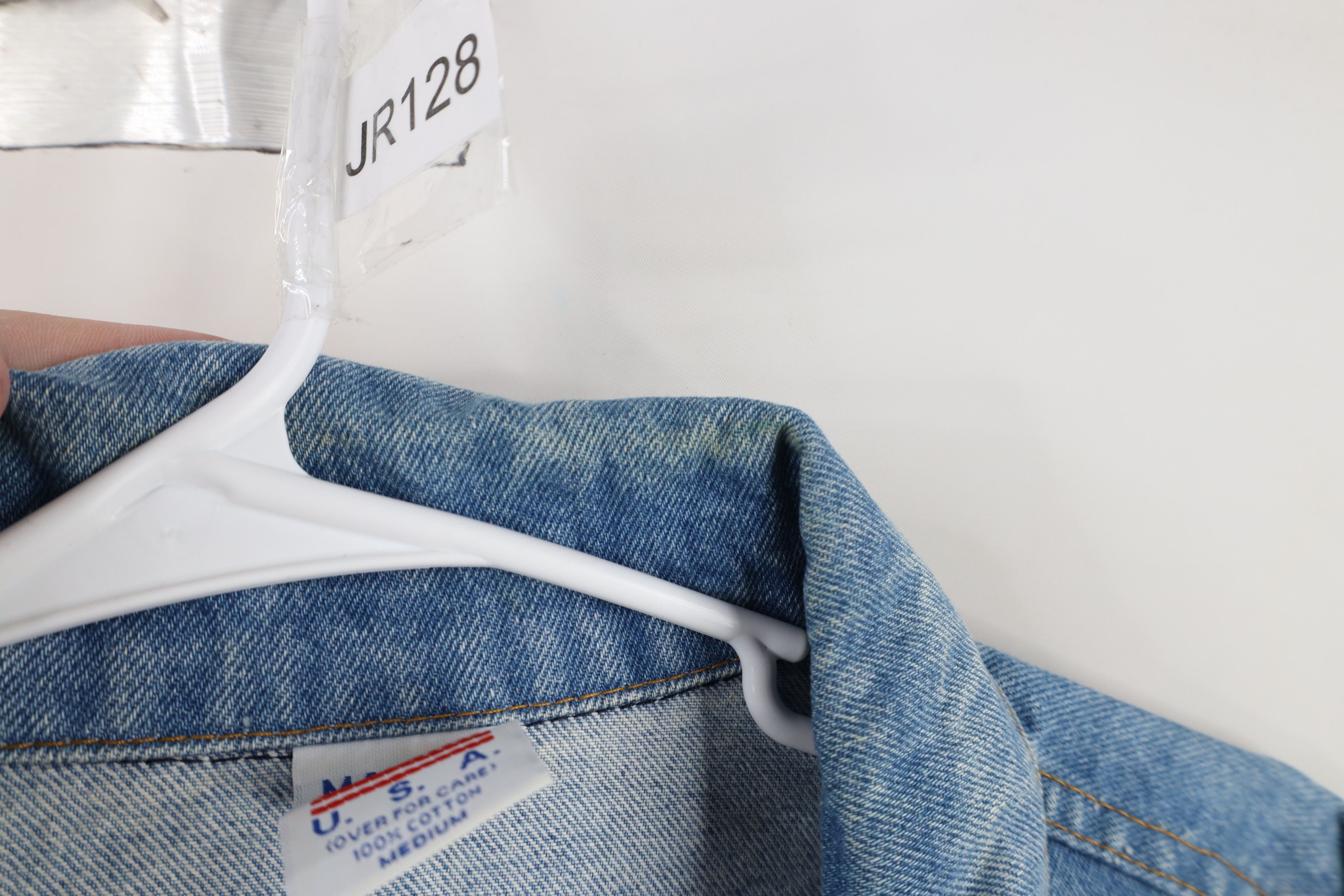 Vintage Vintage 90s Streetwear Flower Denim Jean Trucker Jacket USA Size US M / EU 48-50 / 2 - 8 Thumbnail