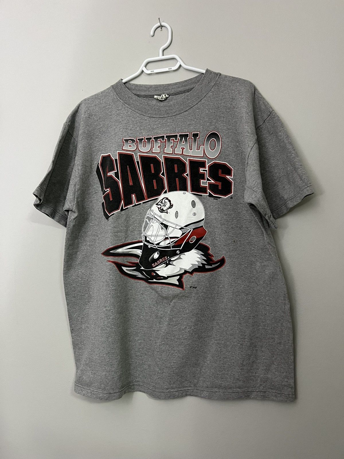 NHL × Vintage Vintage 90s NHL Hockey Buffalo Sabres T-Shirt Size US M / EU 48-50 / 2 - 1 Thumbnail