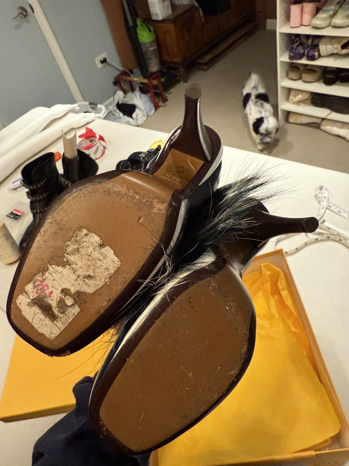 Fendi Fendi Fur & Leather heeled boot Size US 6 / IT 36 - 3 Thumbnail