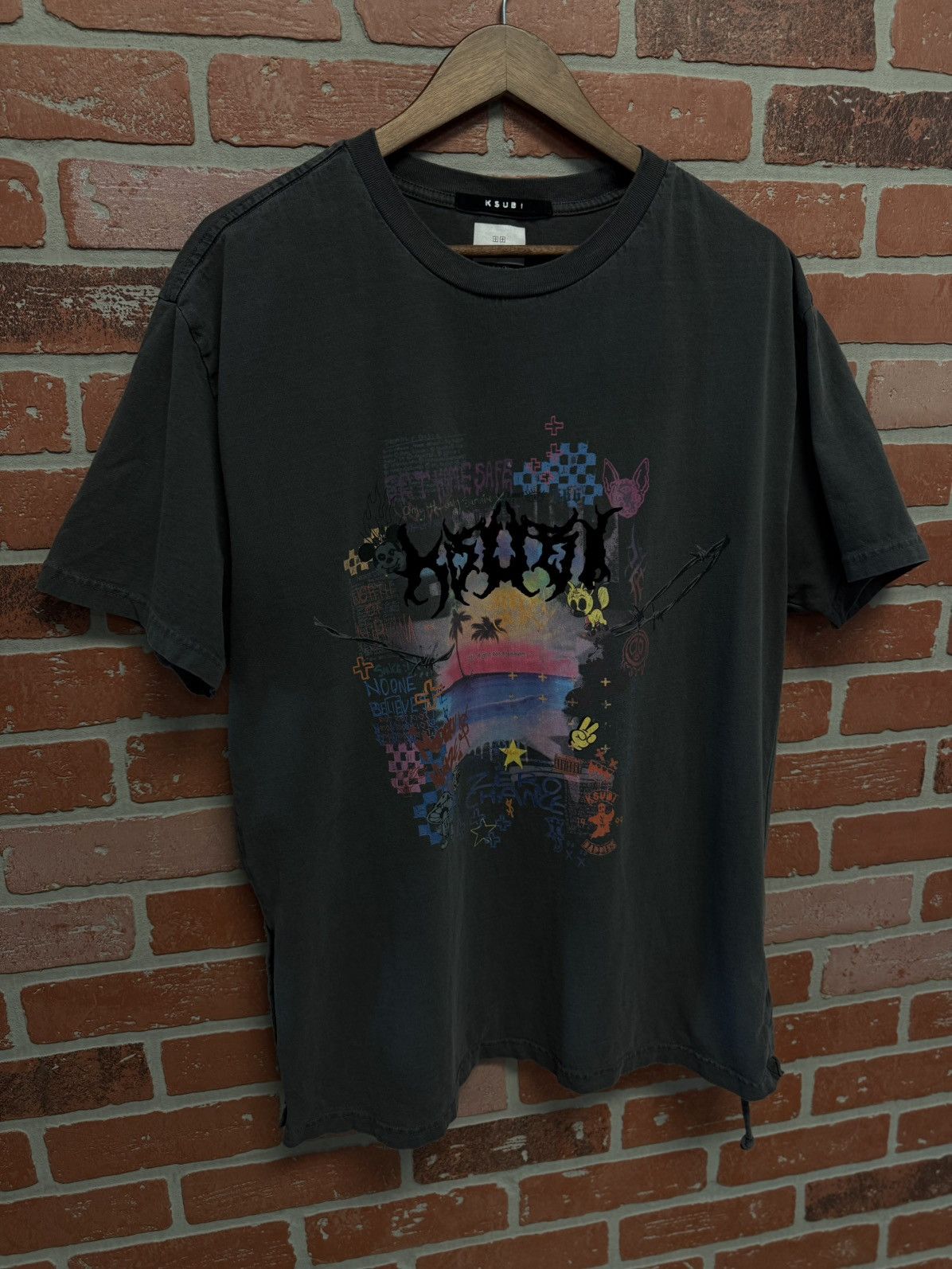 Ksubi Ksubi Tee Shirt Grey Size Large Clean Condition 🧼 Size US L / EU 52-54 / 3 - 2 Thumbnail