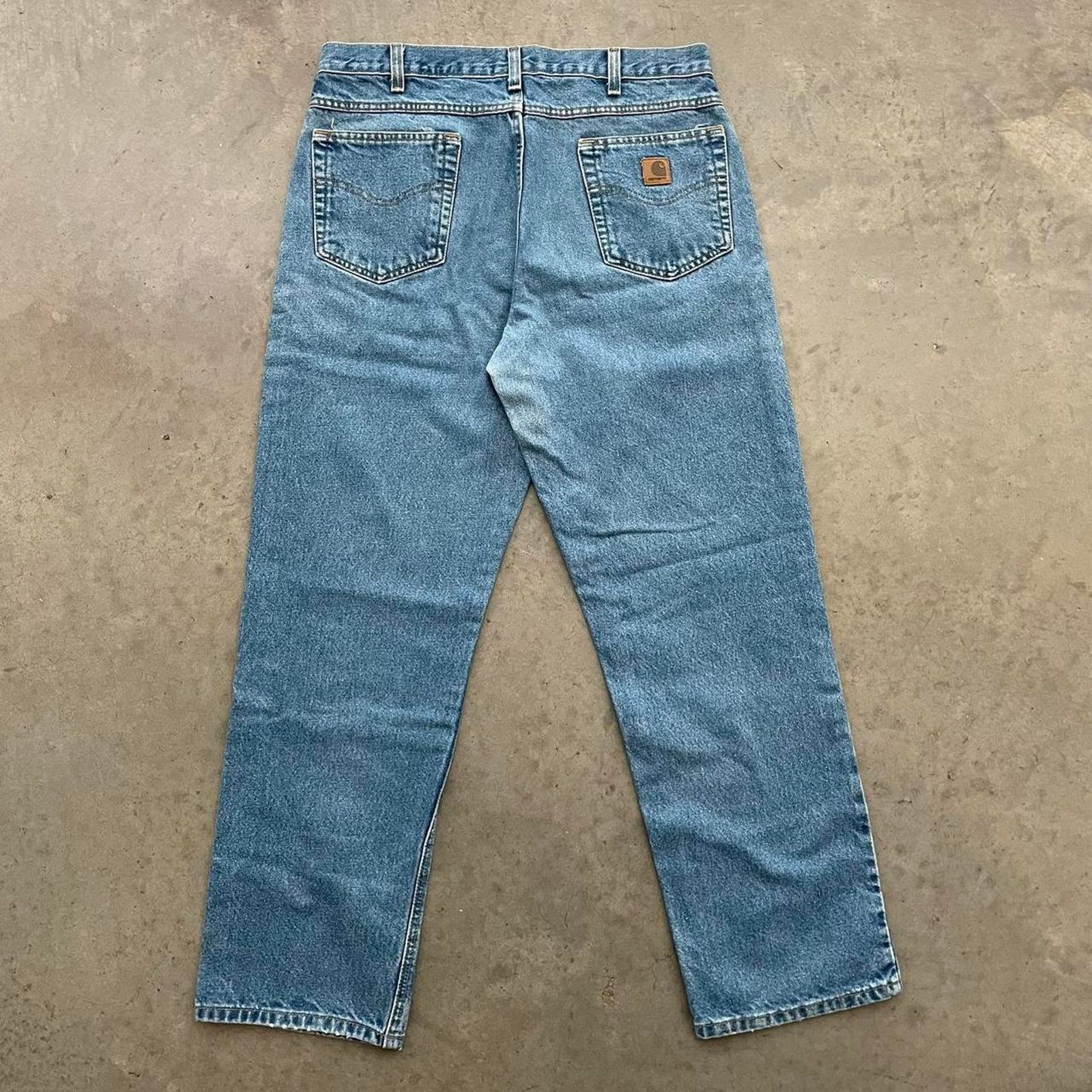 Carhartt Vintage Carhartt Medium Washed Denim Jeans Size US 36 / EU 52 - 4 Thumbnail