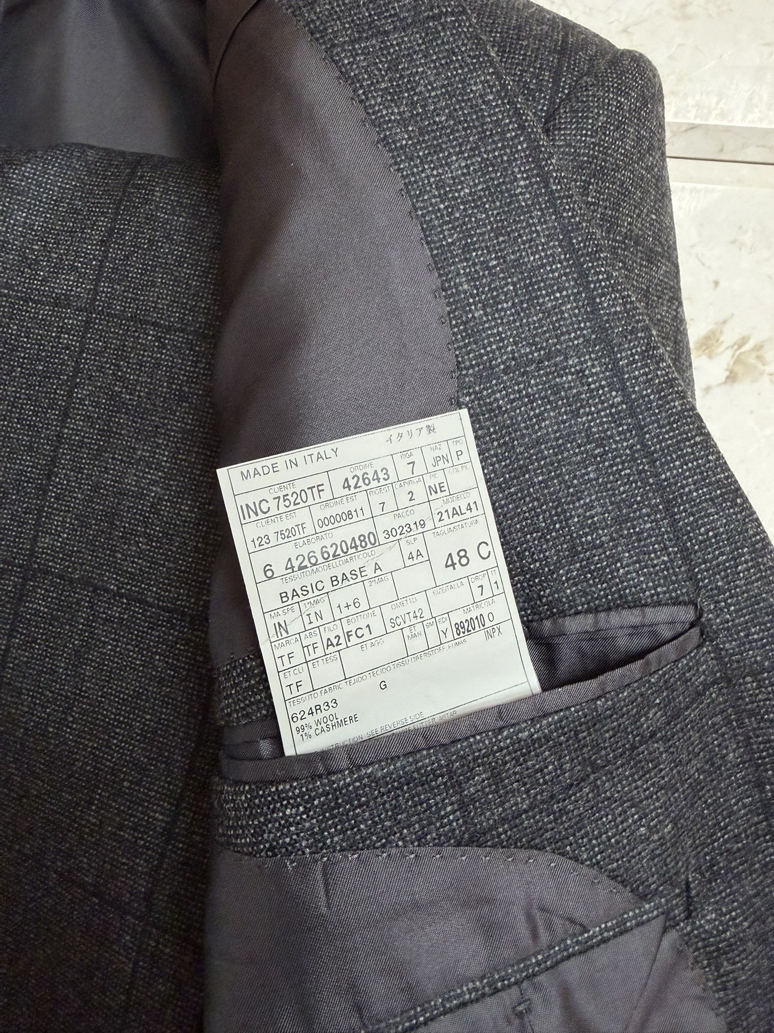 Tom Ford TOM FORD Windsor Fit Wool-Cashmere Windowpane Check Suit 38S Size 38S - 7 Thumbnail