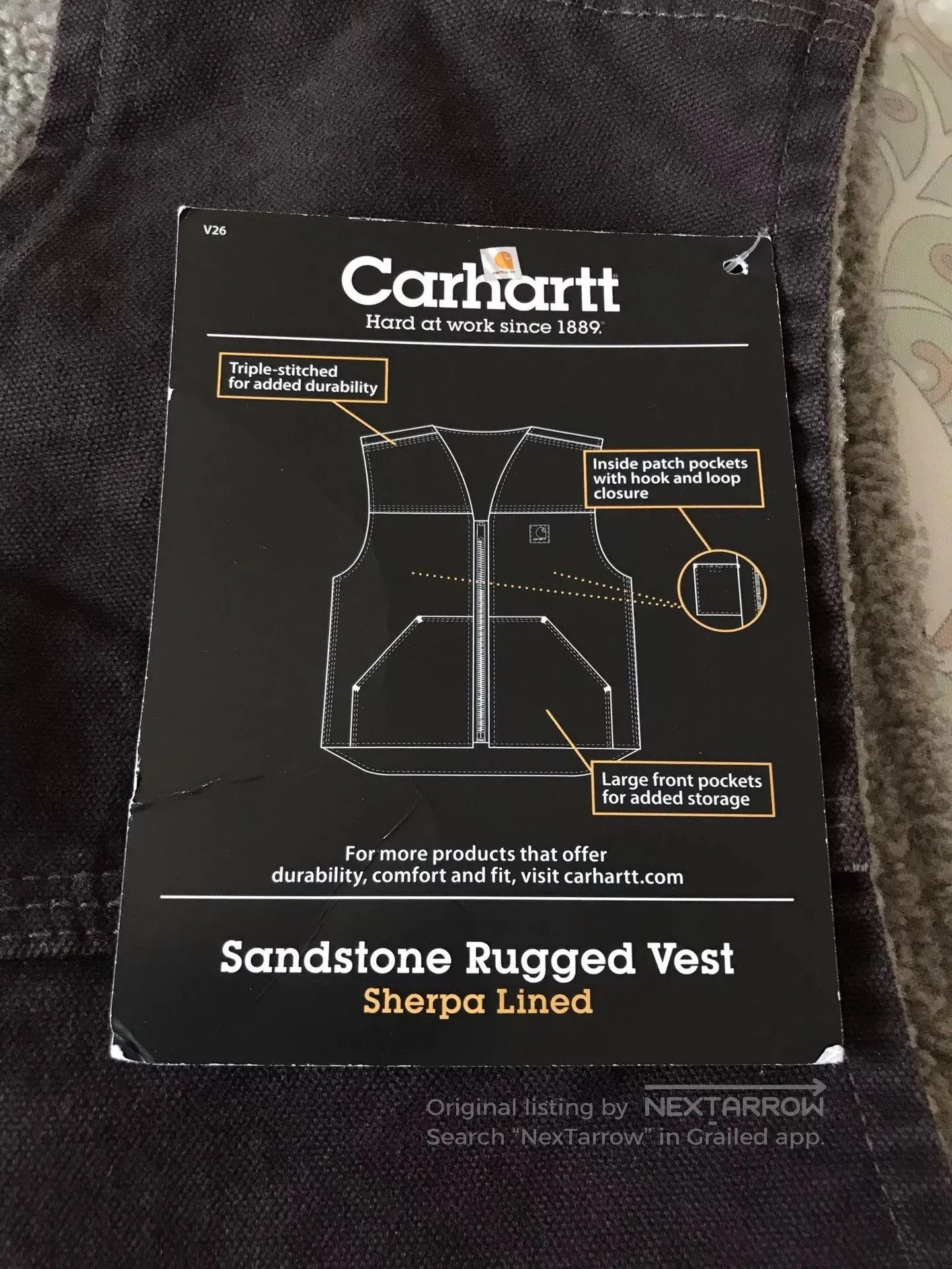 Carhartt Carhartt V26 Work Vest XL. Size US XL / EU 56 / 4 - 7 Thumbnail