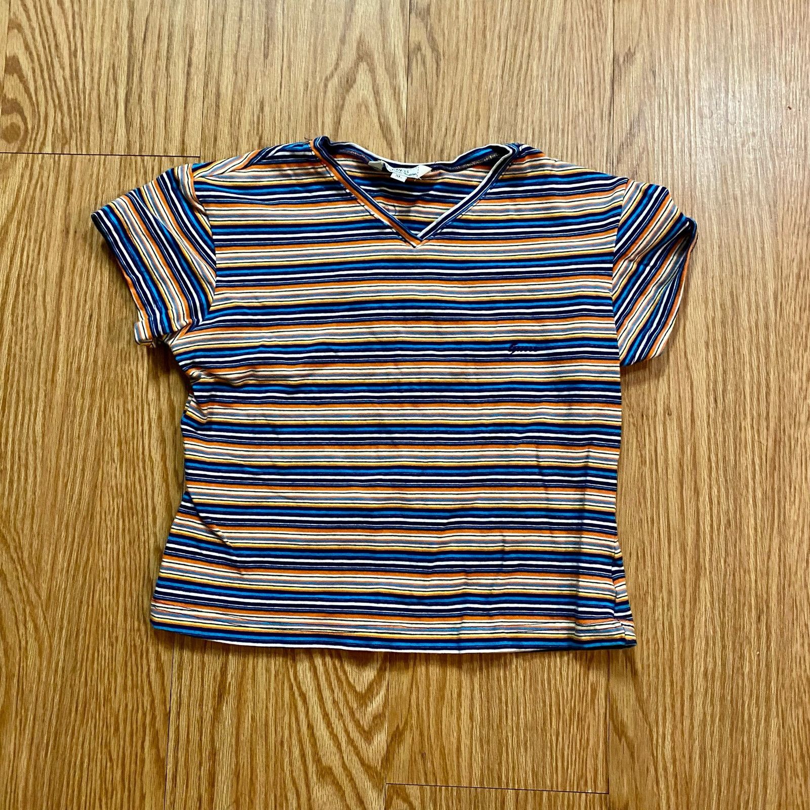 Guess Guess Y2k Blue Crop Tee Youth XLarge Womens Small/Medium Size S / US 4 / IT 40 - 3 Thumbnail