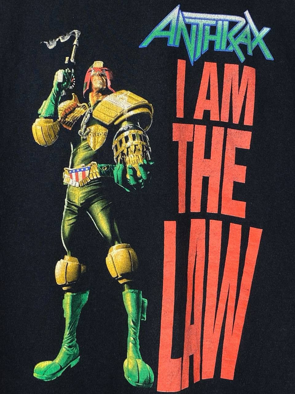 Band Tees × Vintage Vintage Anthrax 1997-2004 "I Am The Law" Dredd Graphic Tee Size US XL / EU 56 / 4 - 8 Thumbnail