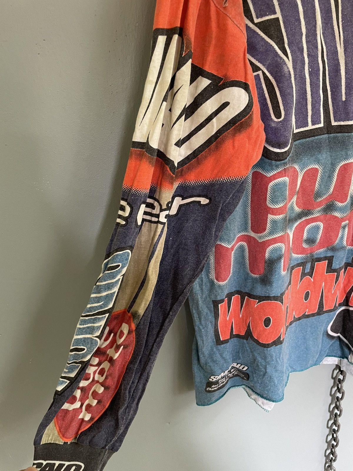 No Fear Vintage Sinisalo pure moto Worldwide motocross long sleeve Size US M / EU 48-50 / 2 - 6 Thumbnail
